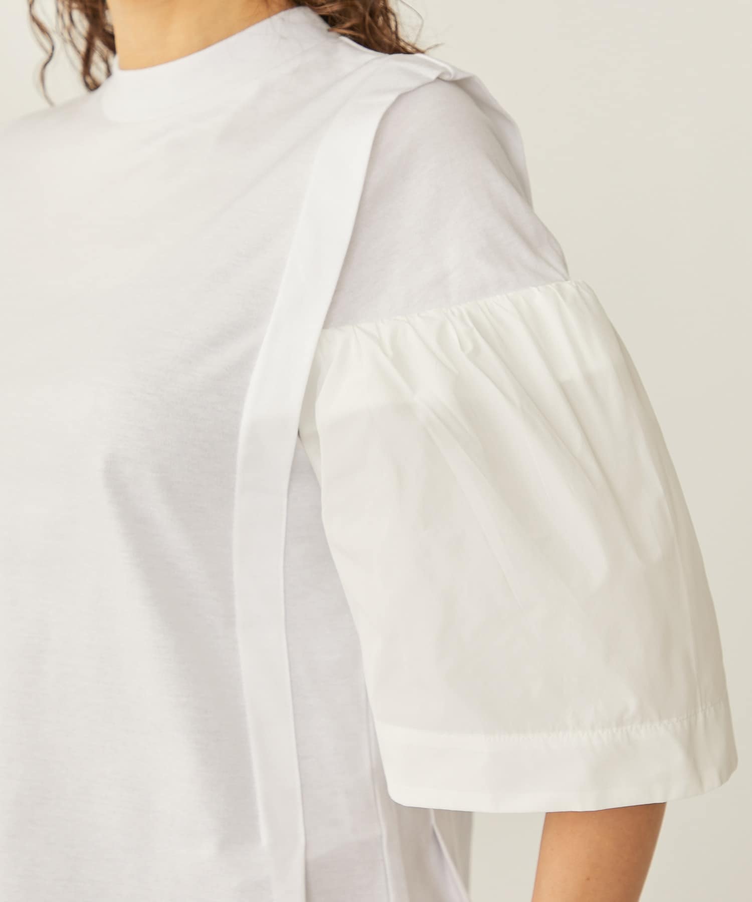 Cotton jersey T-shirt(36 WHITE): TOGA PULLA: WOMENS｜ STUDIOUS 