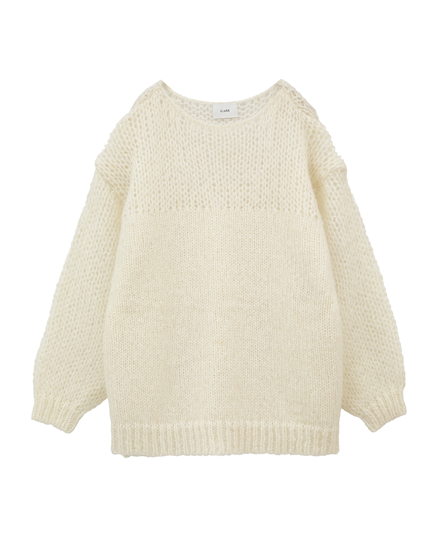 clane V NECK LOOSE MOHAIR KNIT TOPS