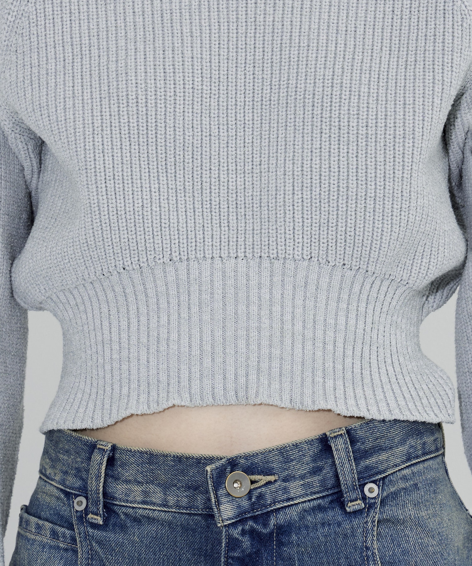 Cropped Chanky Knit Top STUDIOUS