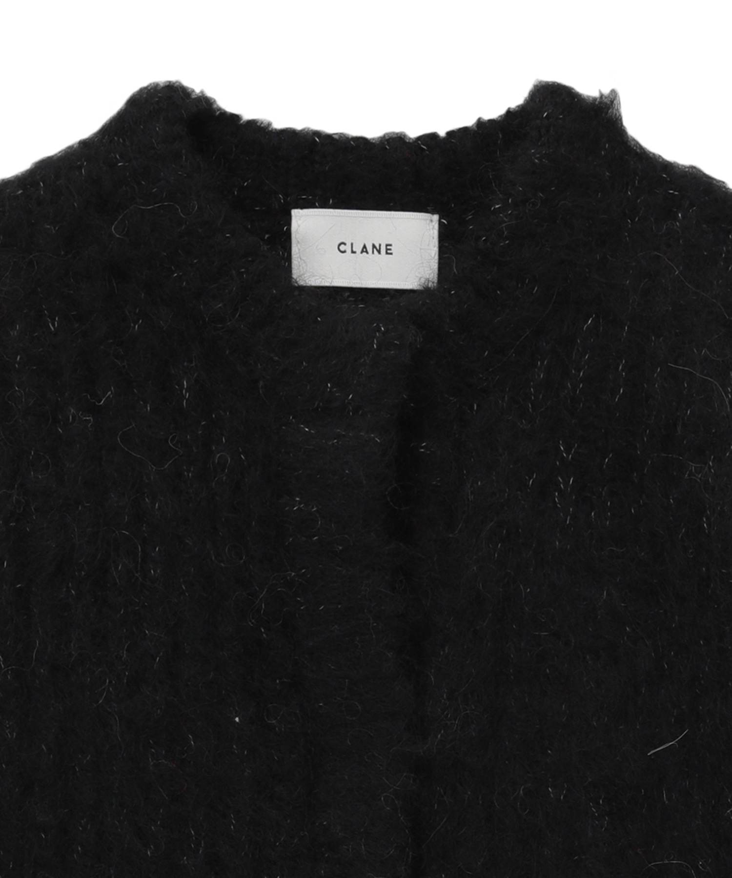 COLOR MOHAIR SHAGGY CARDIGAN(1 BLACK): CLANE: WOMENS