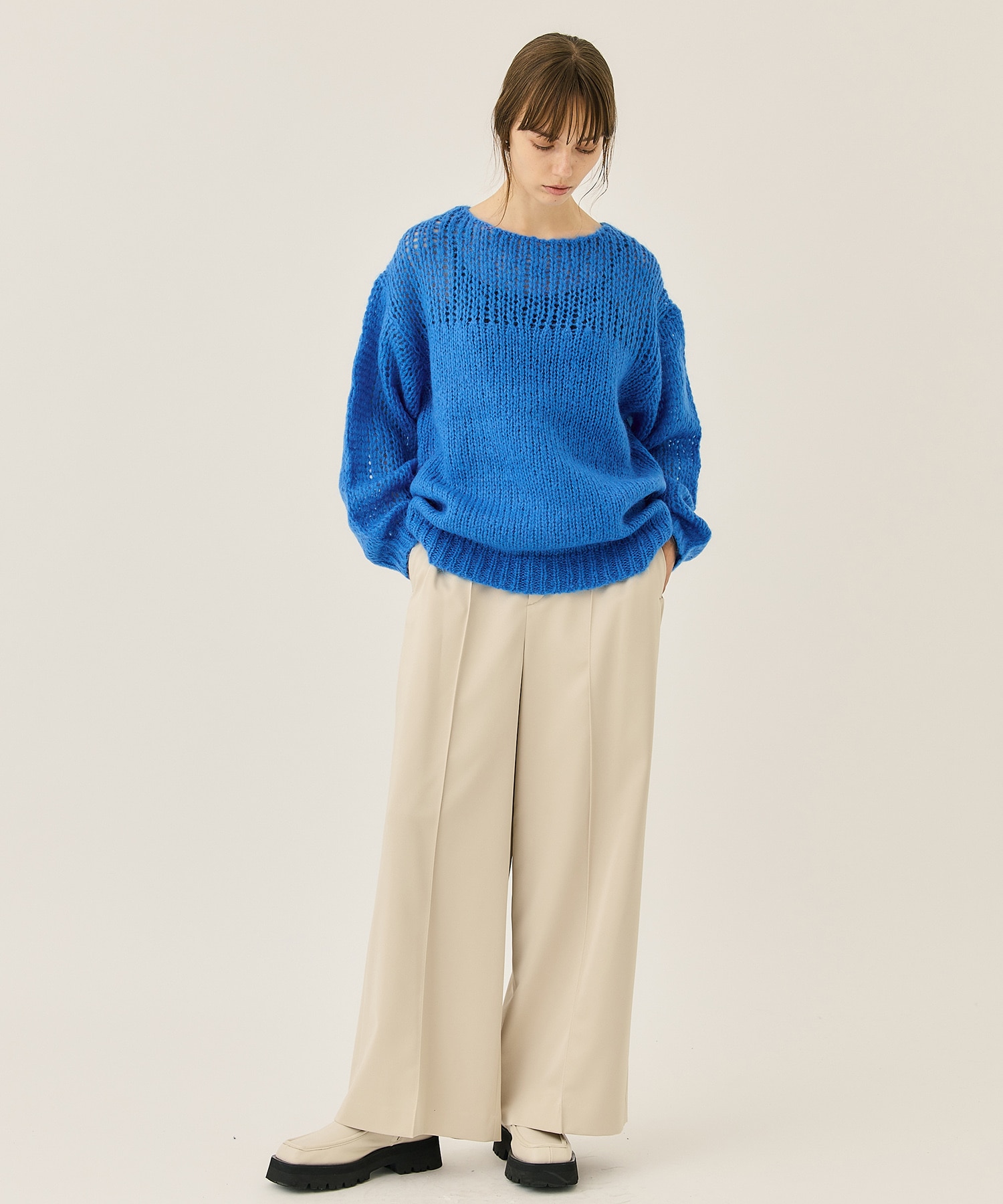 Front Tuck Wide Pants(36 IVORY): IIROT: WOMENS｜ STUDIOUS ONLINE