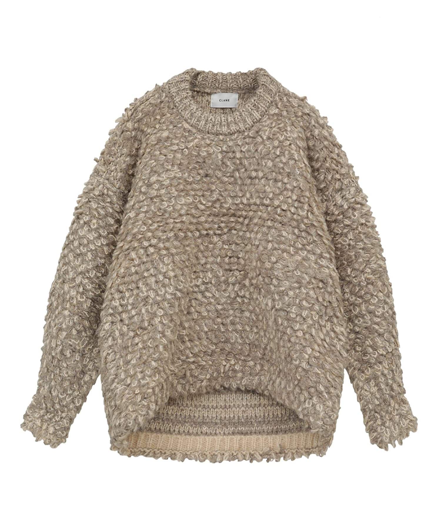 MIX LOOP MOHAIR KNIT TOPS(1 BEIGE): CLANE: WOMENS｜ STUDIOUS ...
