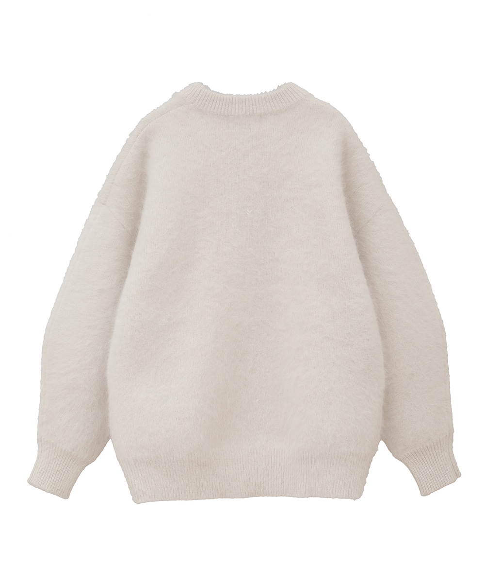 BULKY SLEEVE ANGORA KNIT TOPS(1 IVORY): CLANE: WOMENS｜ STUDIOUS