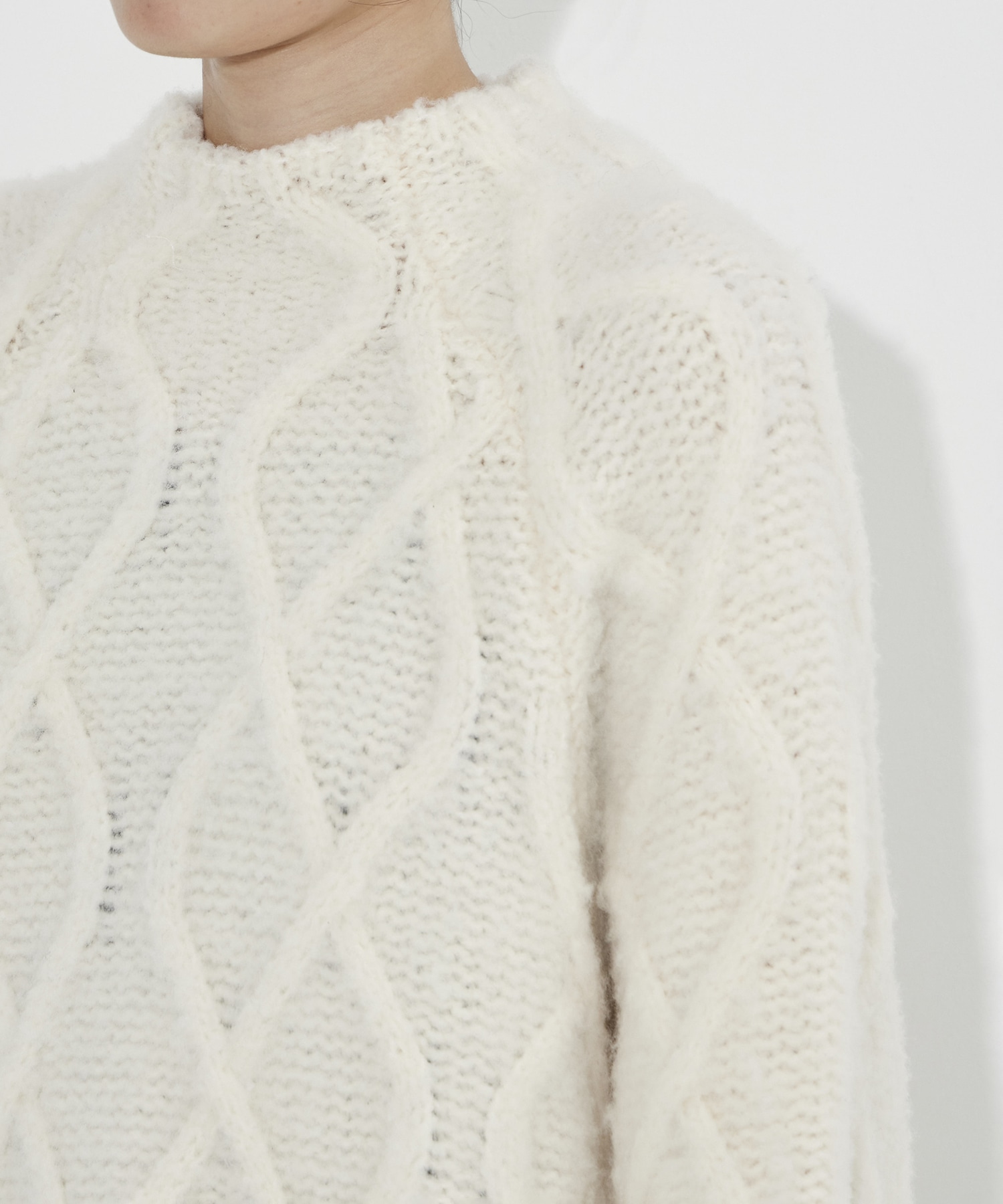 Shadow Cable Knit Top STUDIOUS