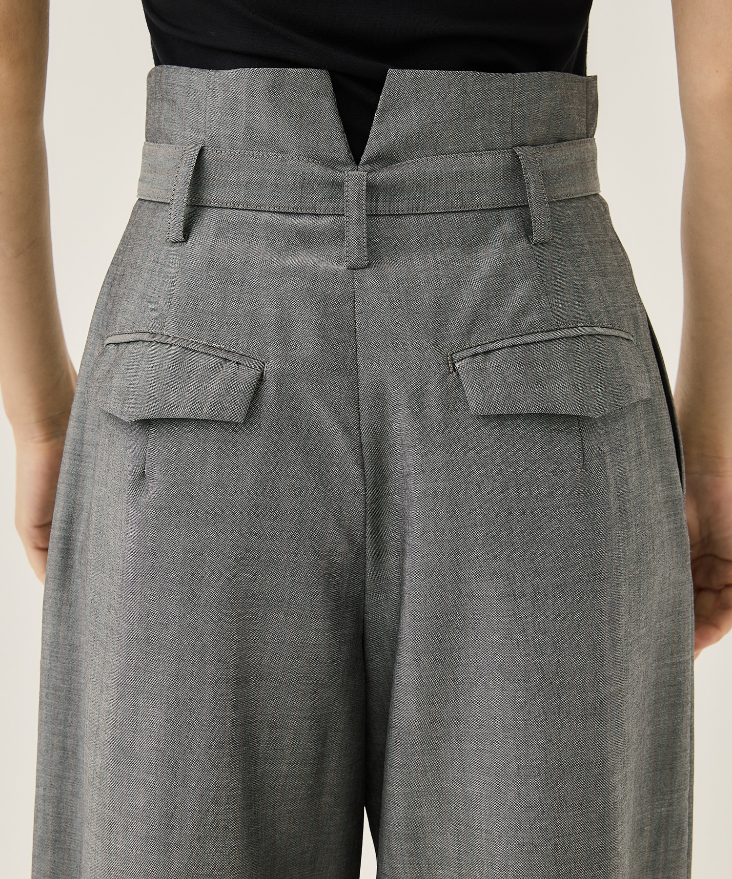 HIGH WAIST WIDE PANTS(36 GREY): IHNN: WOMENS｜ STUDIOUS ONLINE公式