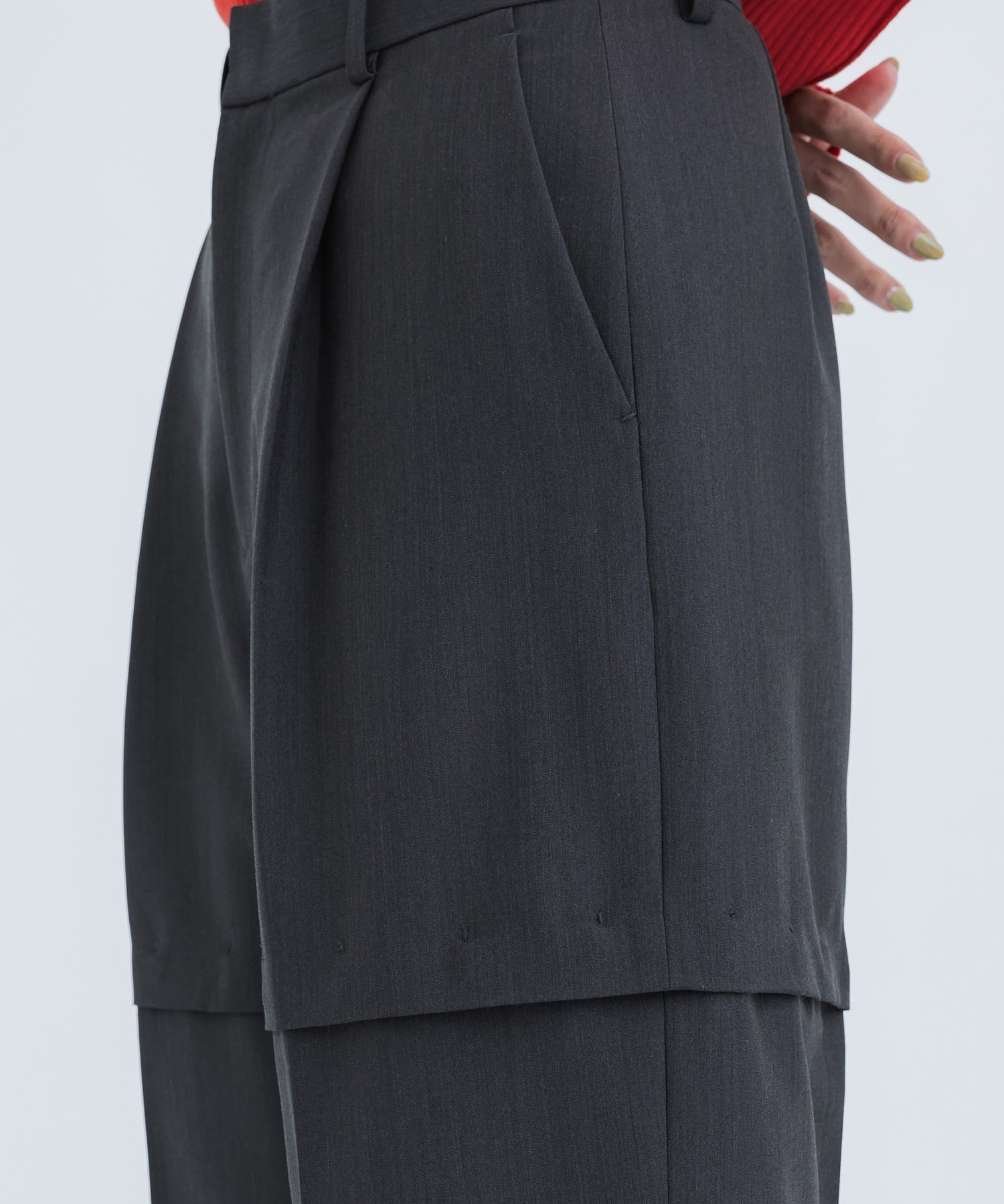 2way Length Trousers(1 DARK GREY): STUDIOUS: WOMENS｜ STUDIOUS 