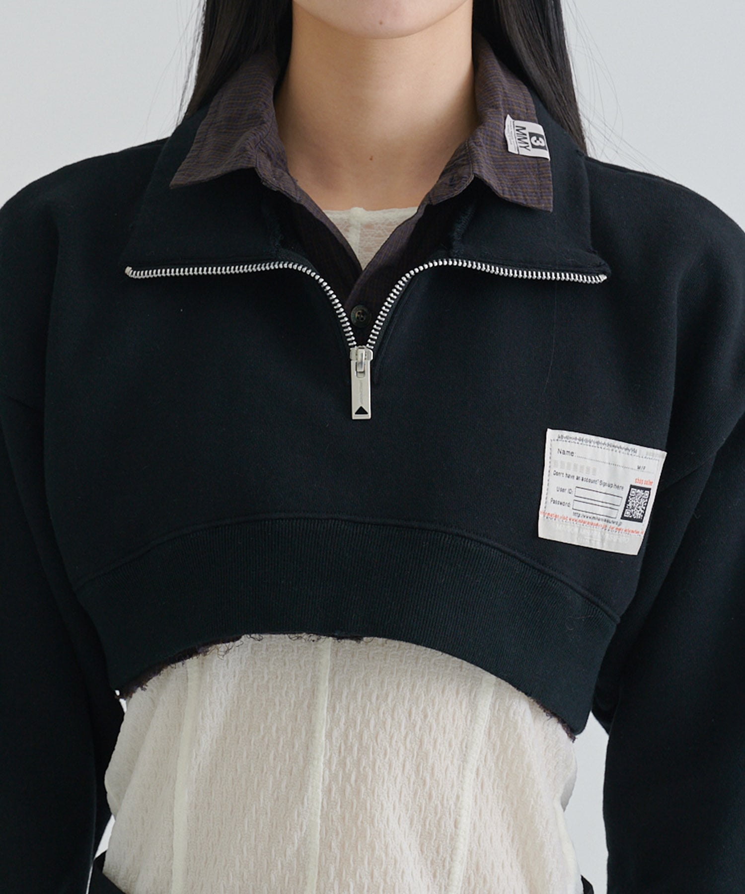 CROPPED LAYERED PULLOVER Maison MIHARA YASUHIRO