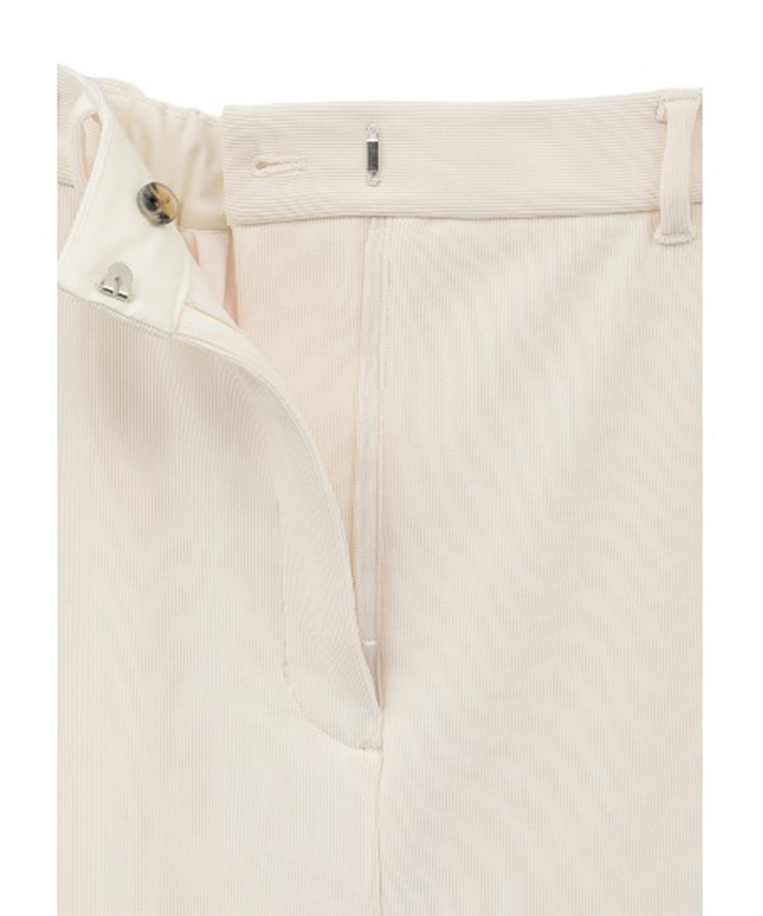 RIB STRIPE STRAIGHT SKIRT CLANE