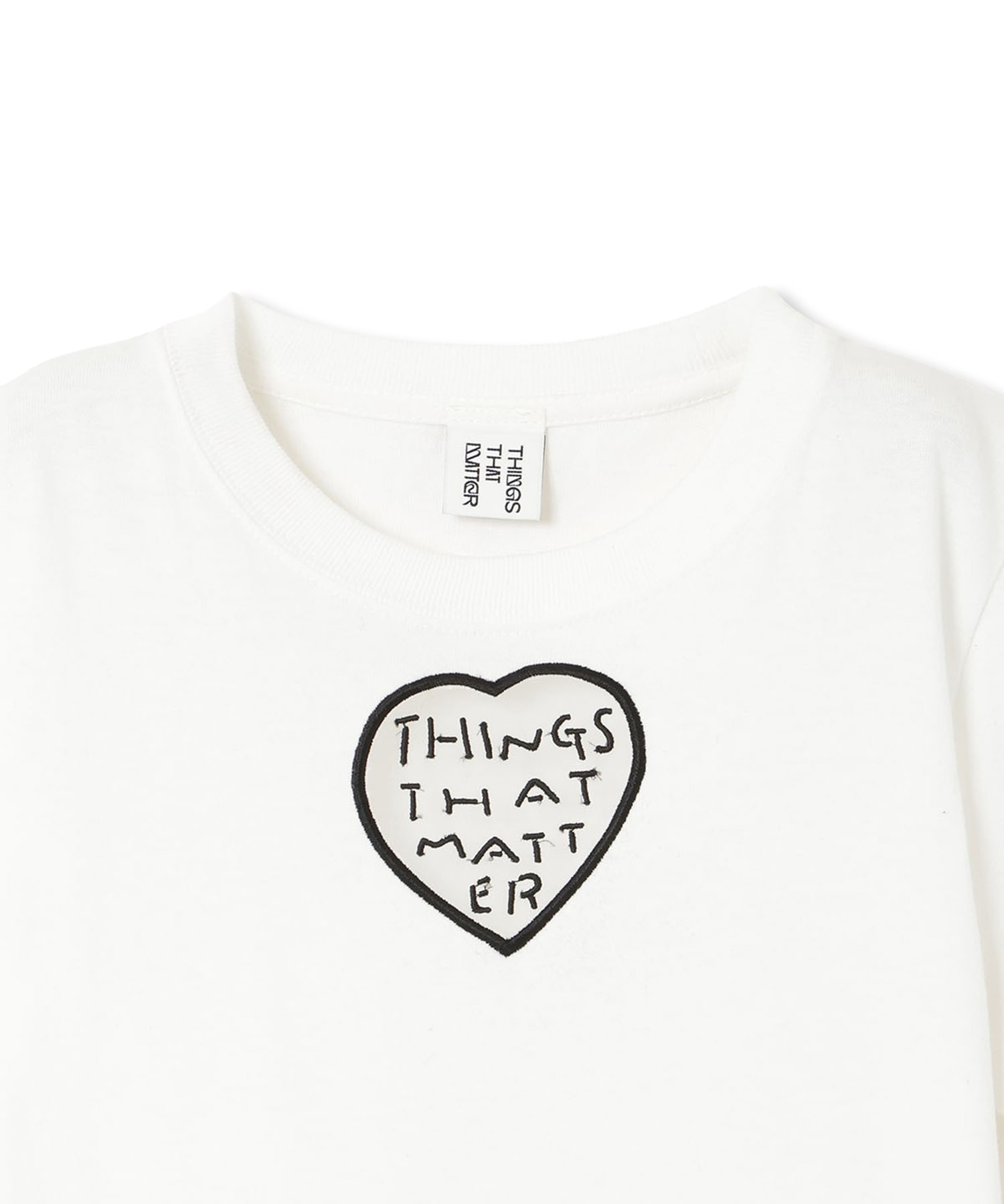 TONDABAYASHI RAN × HEART CROPPED T-SHIRT THINGS THAT MATTER