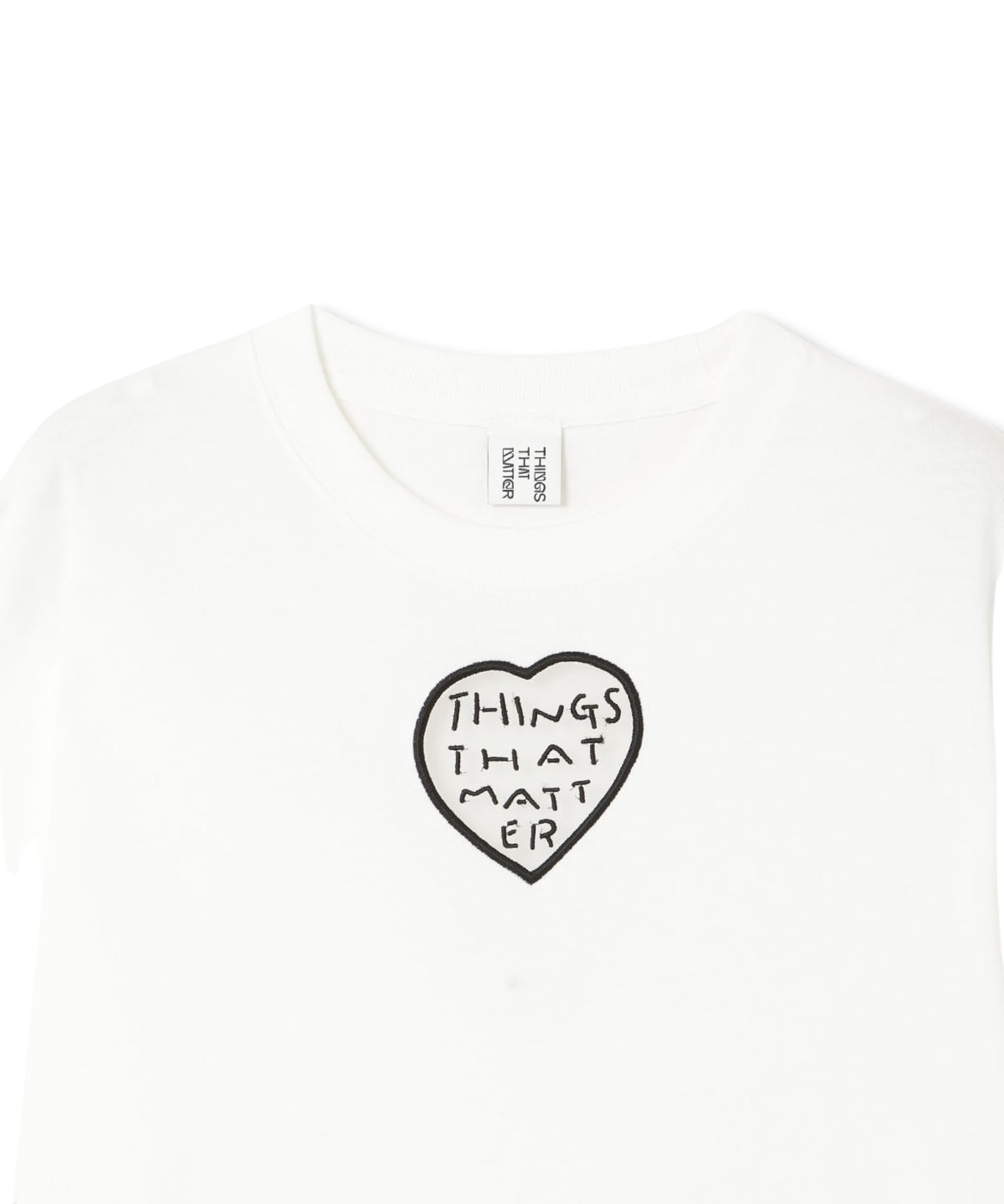 TONDABAYASHI RAN × HEART T-SHIRT THINGS THAT MATTER