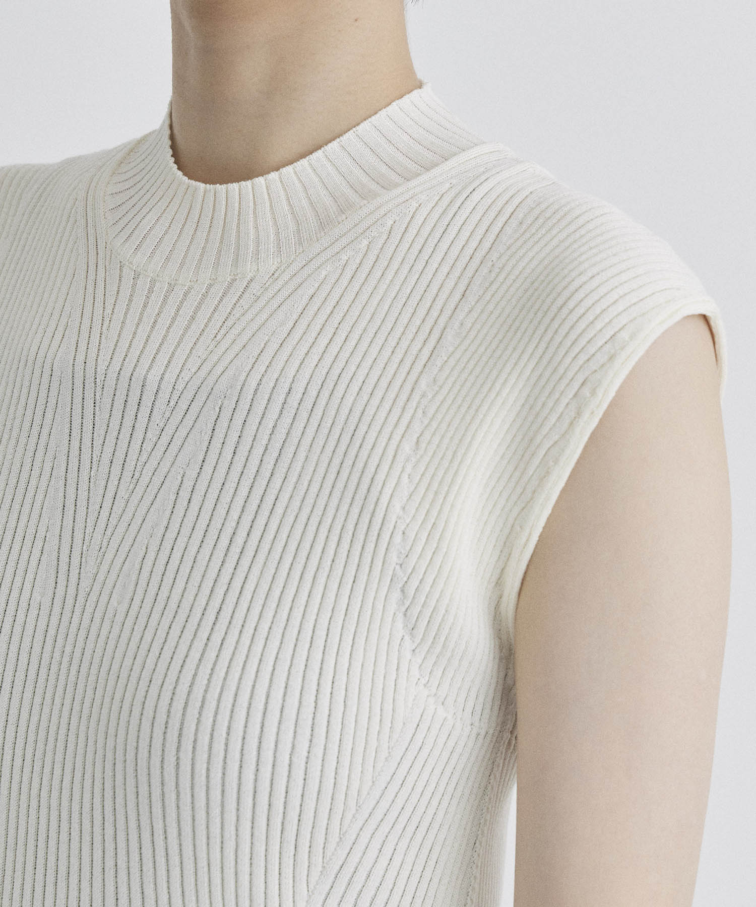 Sleeveless Rib Knit Top STUDIOUS