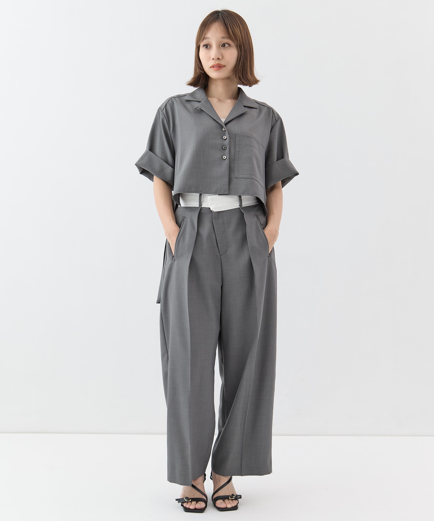 Asymmetric Front Trousers STUDIOUS