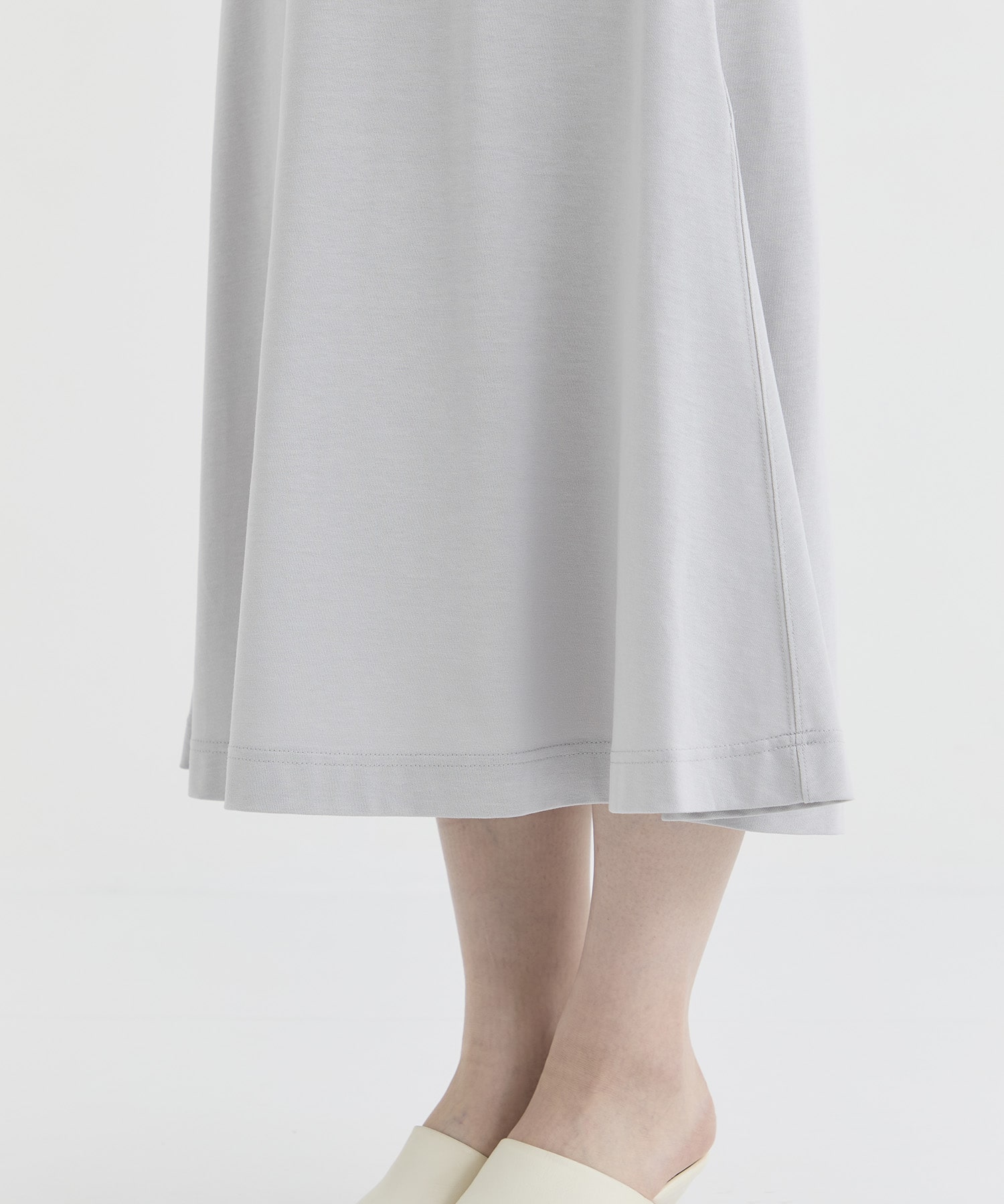 Cotton Jersey Flared Dress Mame Kurogouchi