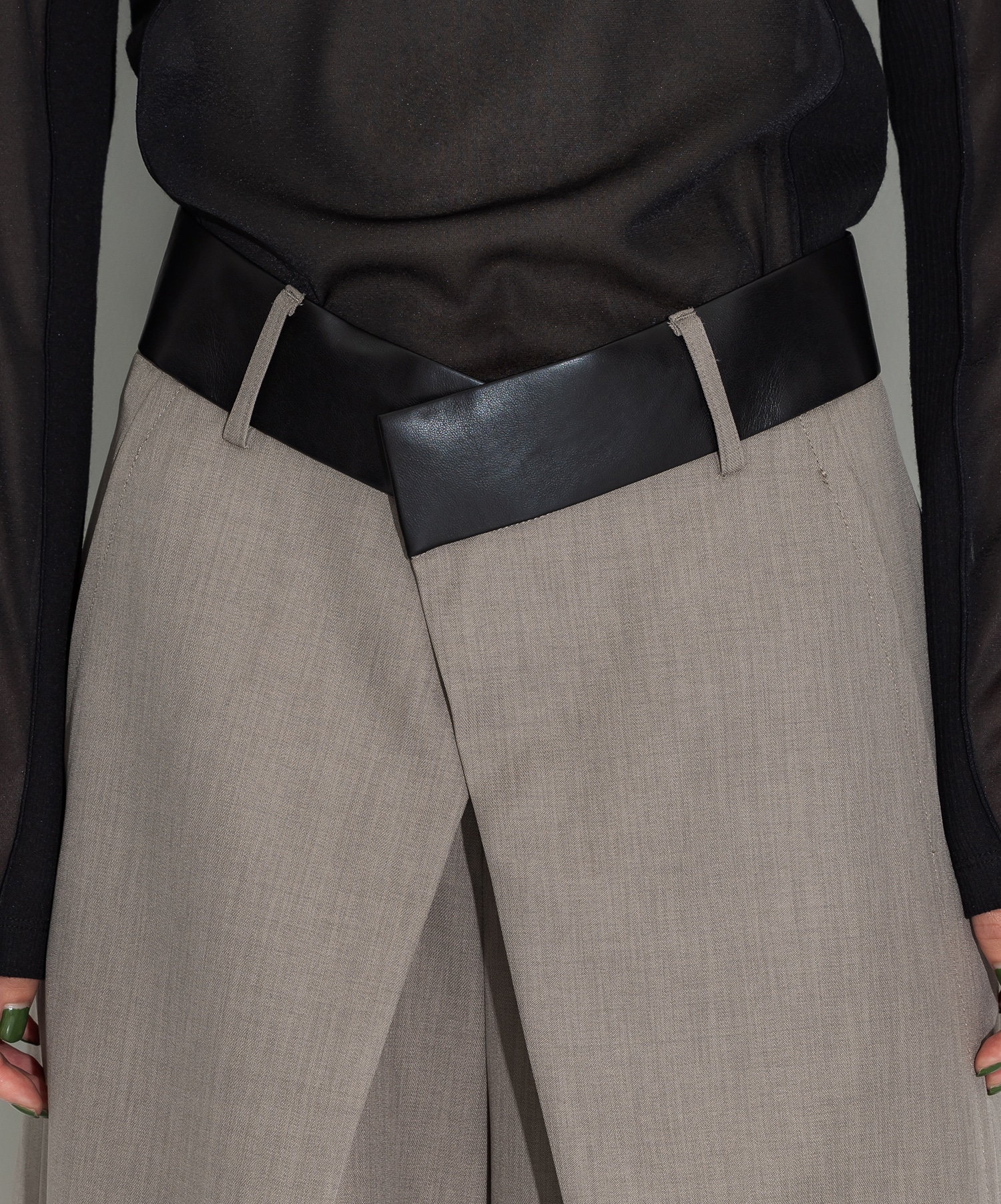 Leather Belted Trousers STUDIOUS