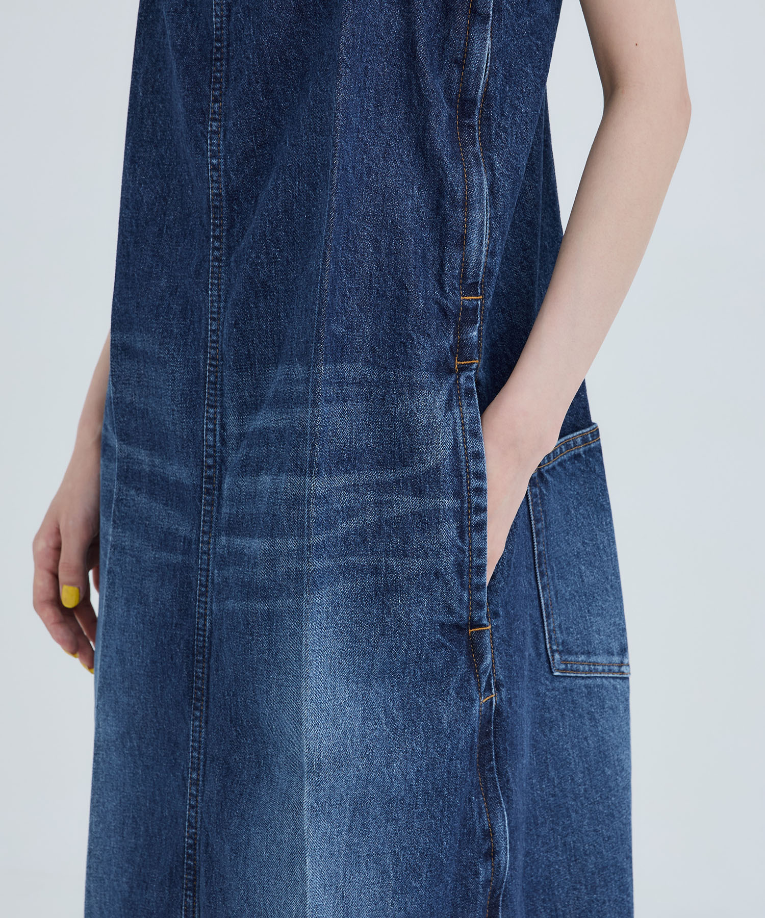 Suspenders denim dress TOGA PULLA