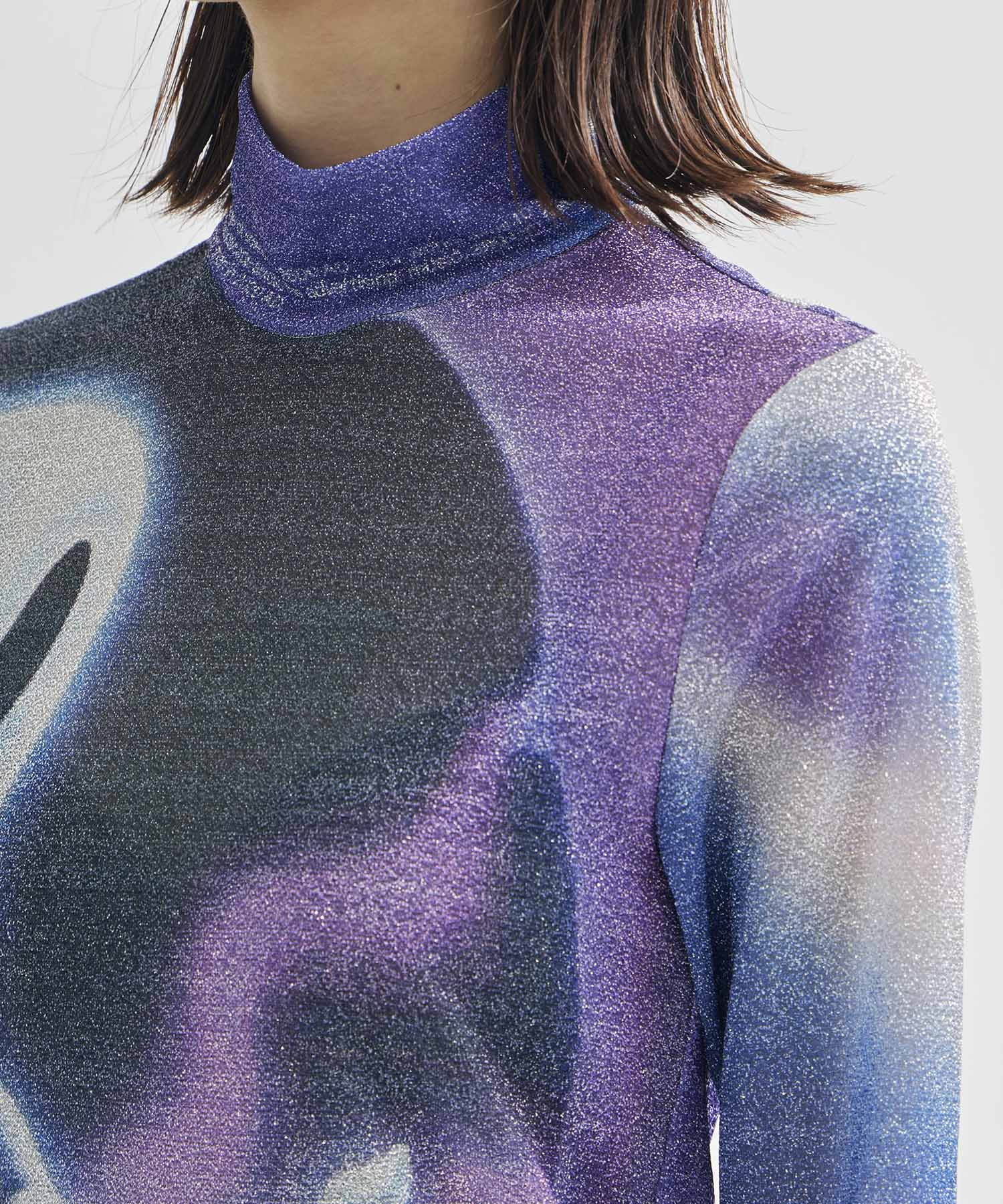 Graphic Glitter Top YOHEI OHNO