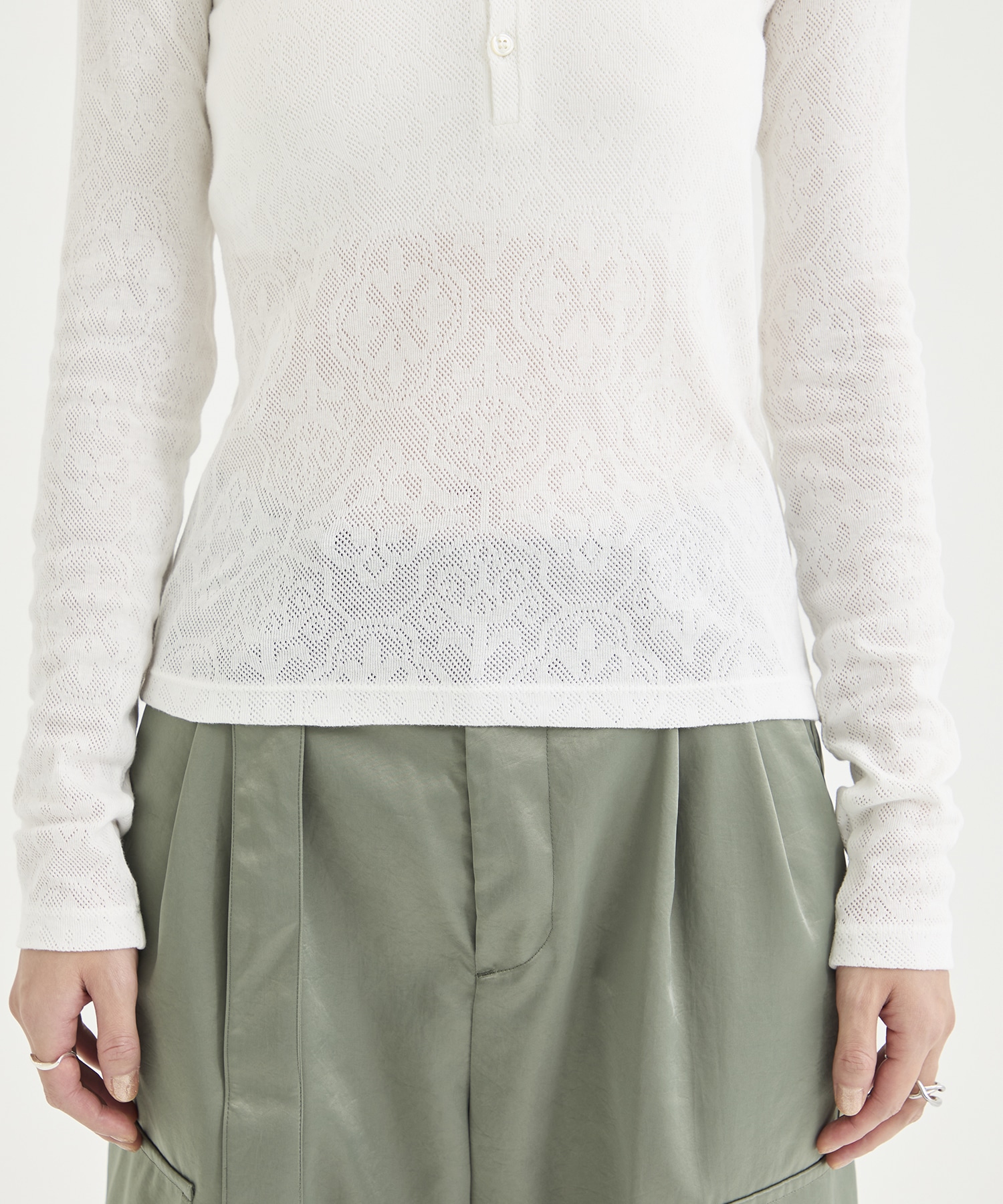 Flower Lace Long Sleeve INSCRIRE