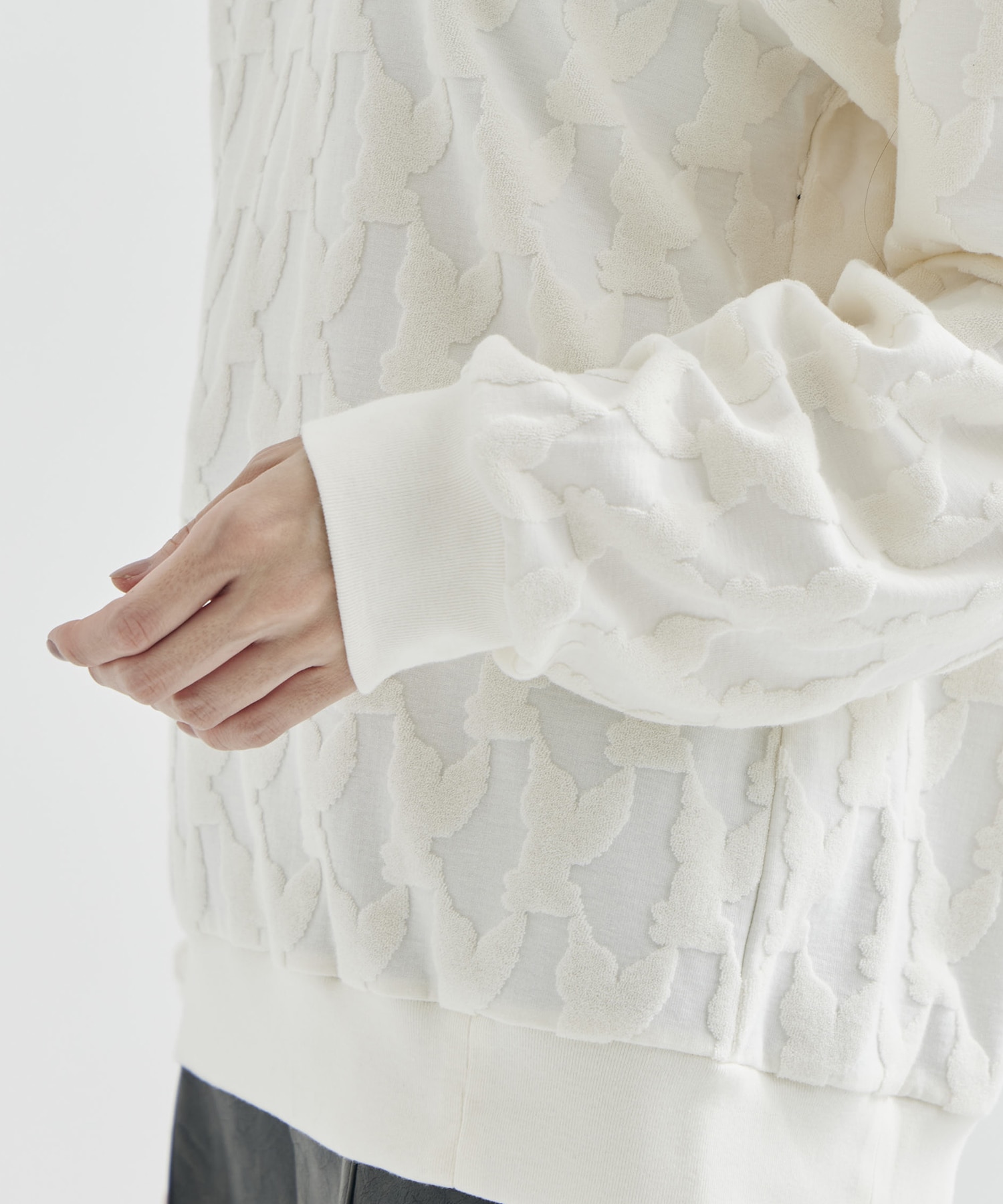 ANGEL PILE JACQUARD SWEATSHIRT MASU