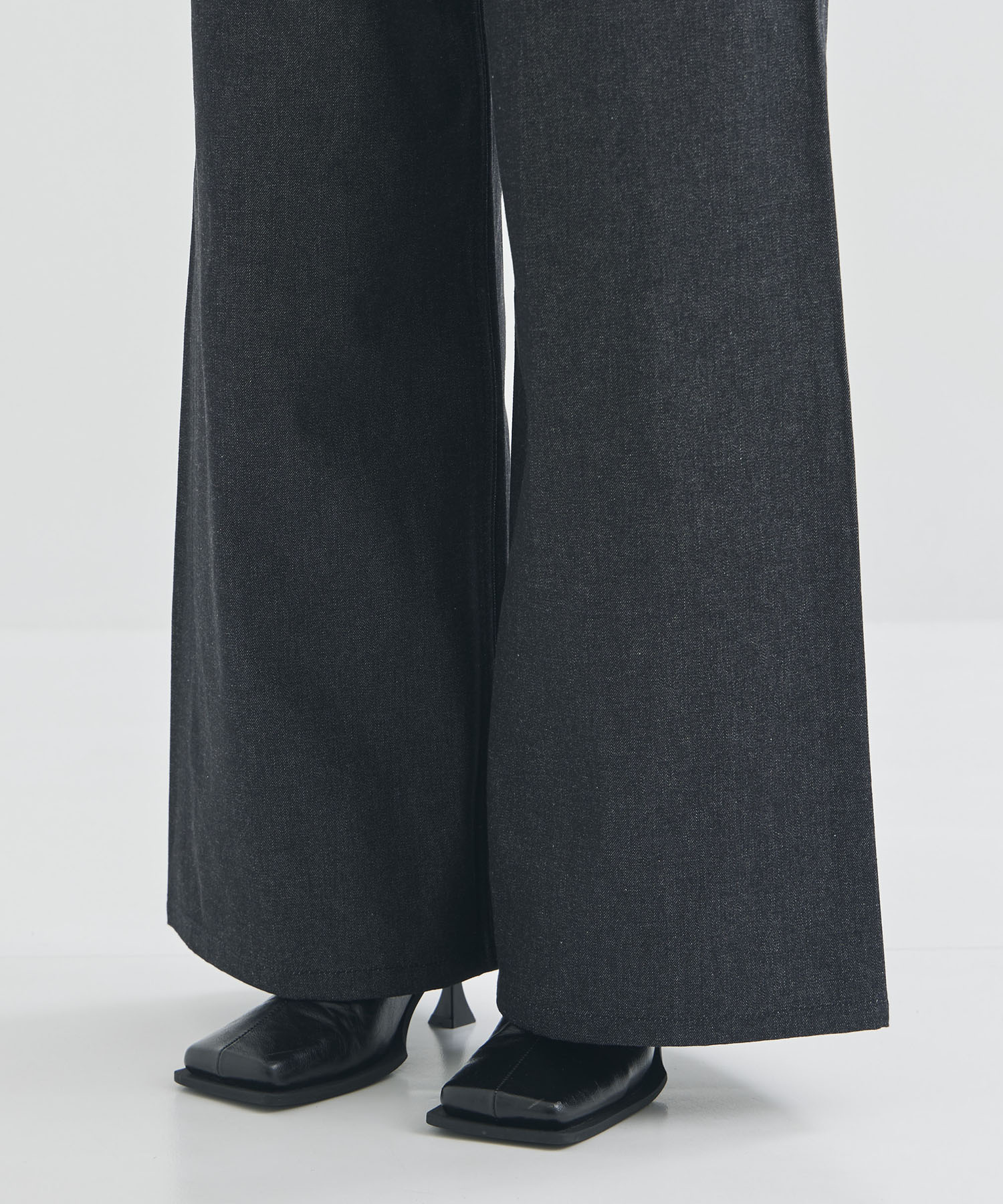 RIGID DENIM WIDE PANTS (SHORT LENGTH) JOHN LAWRENCE SULLIVAN