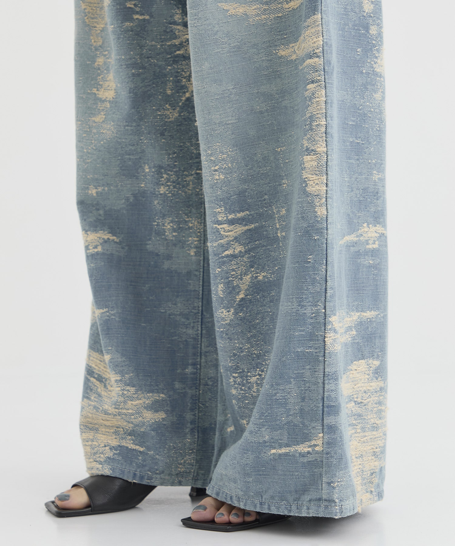 DENIM WIDE PANTS TAAKK