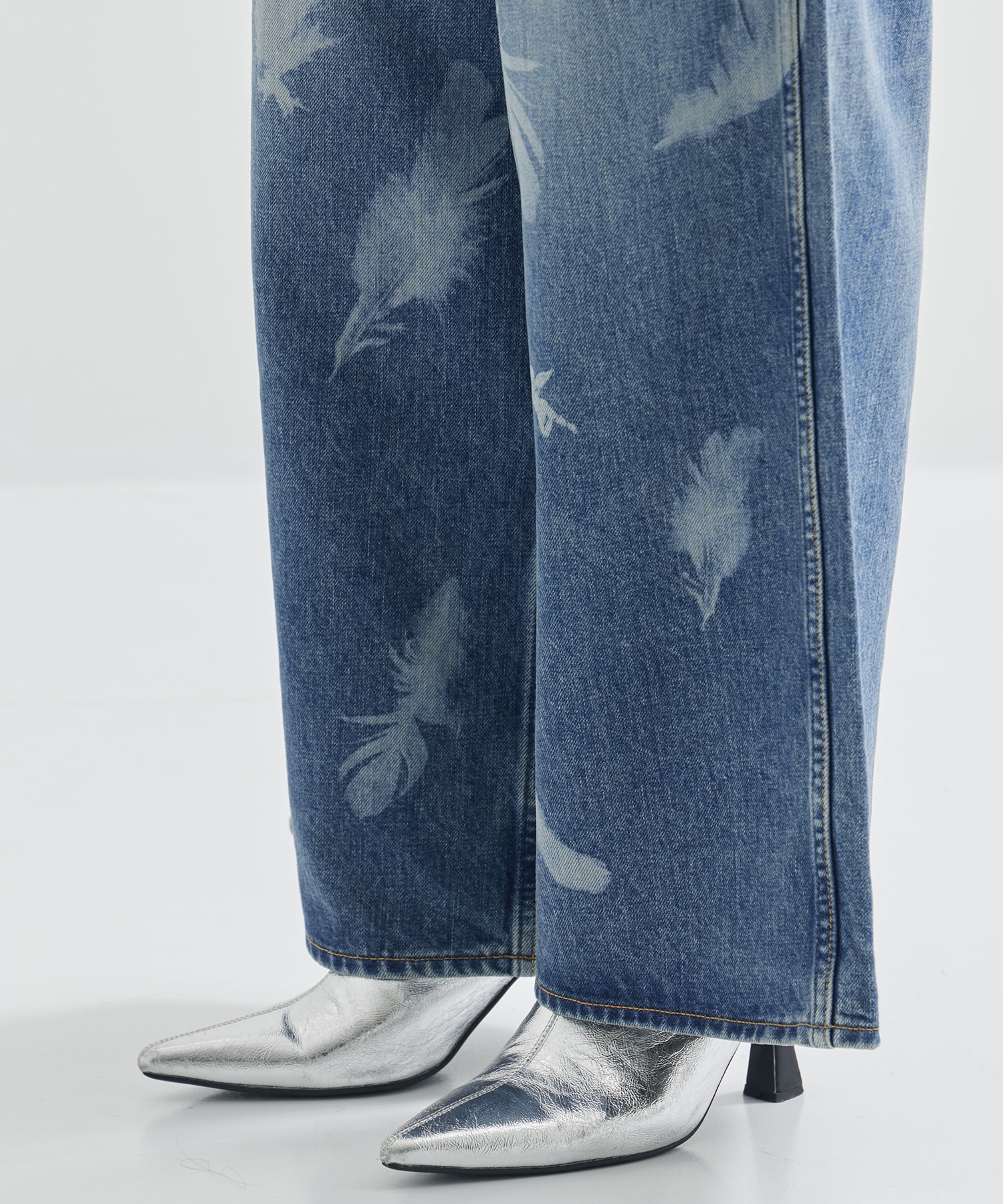 MASU BOYS FEATHER BAGGY JEANS MASU