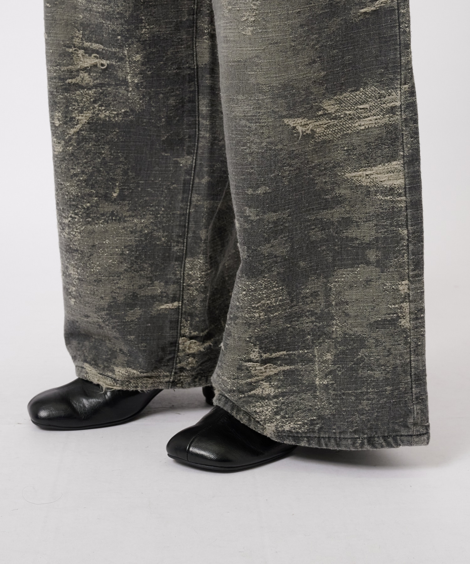 DENIM WIDE PANTS TAAKK