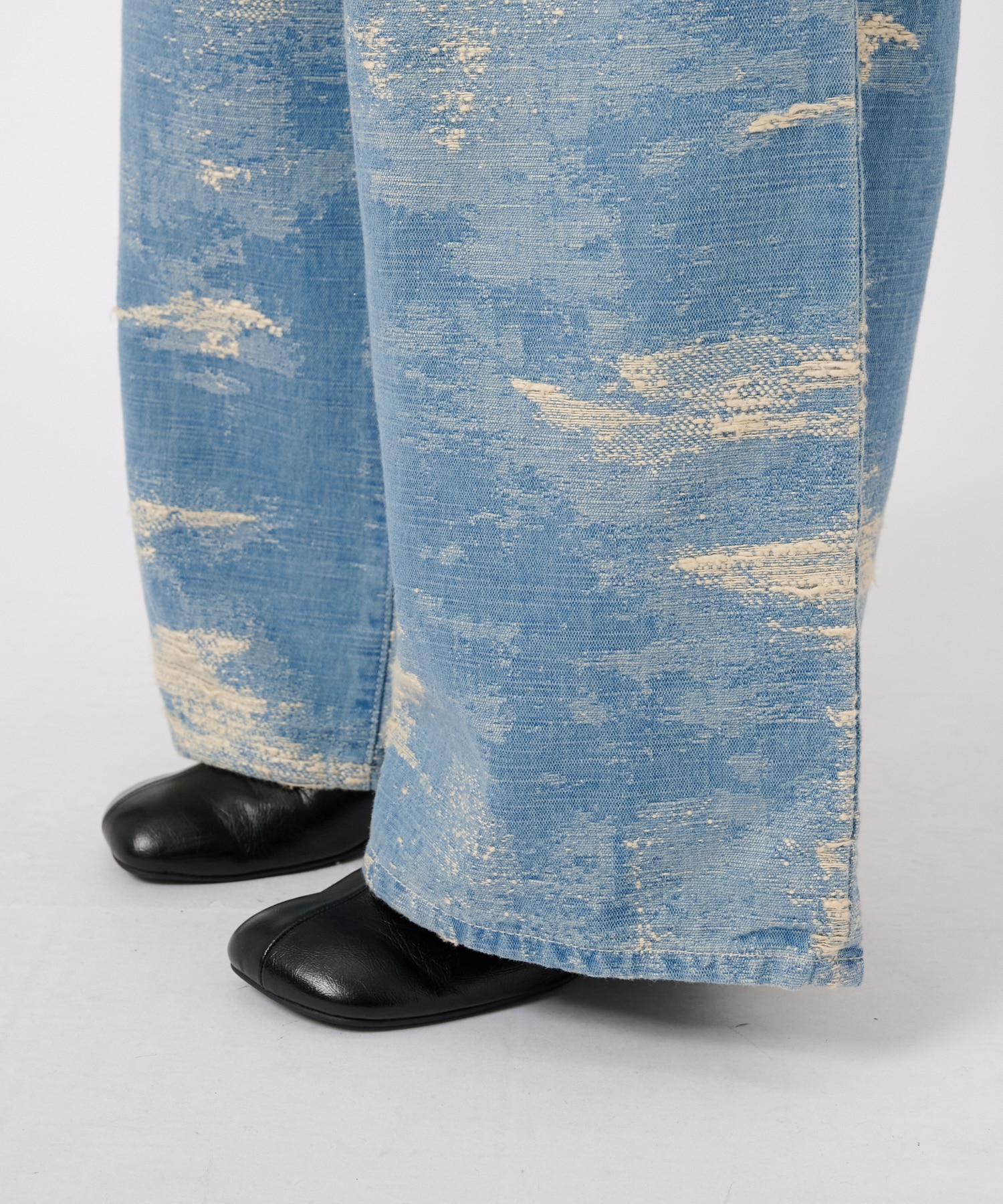 DENIM WIDE PANTS TAAKK