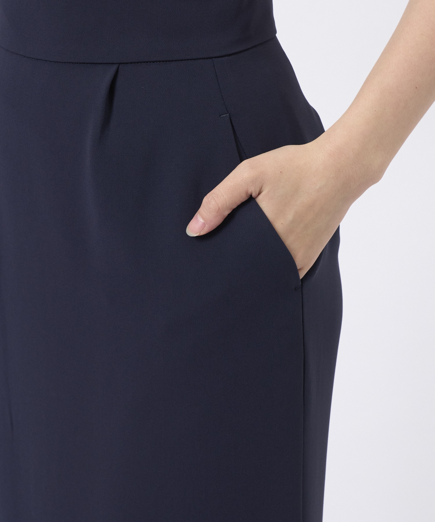 Acetate Polyester I-Line Skirt Mame Kurogouchi