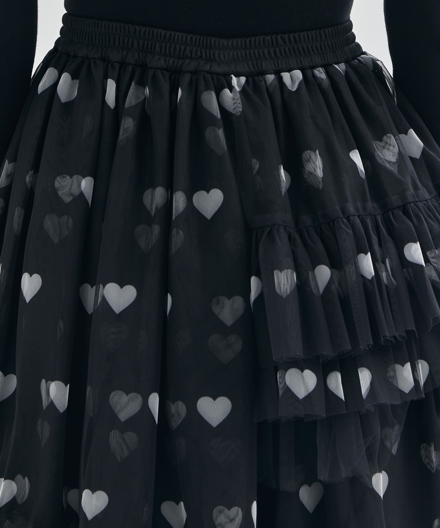 Asymmetric Tulle Skirt VIVIANO