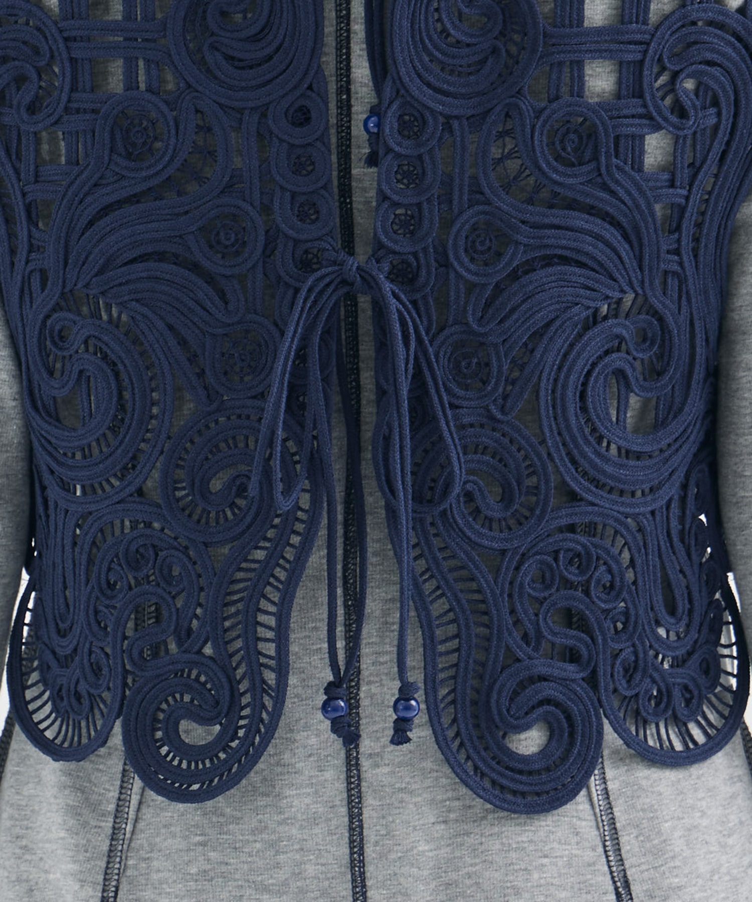 Cord Embroidery Vest Mame Kurogouchi