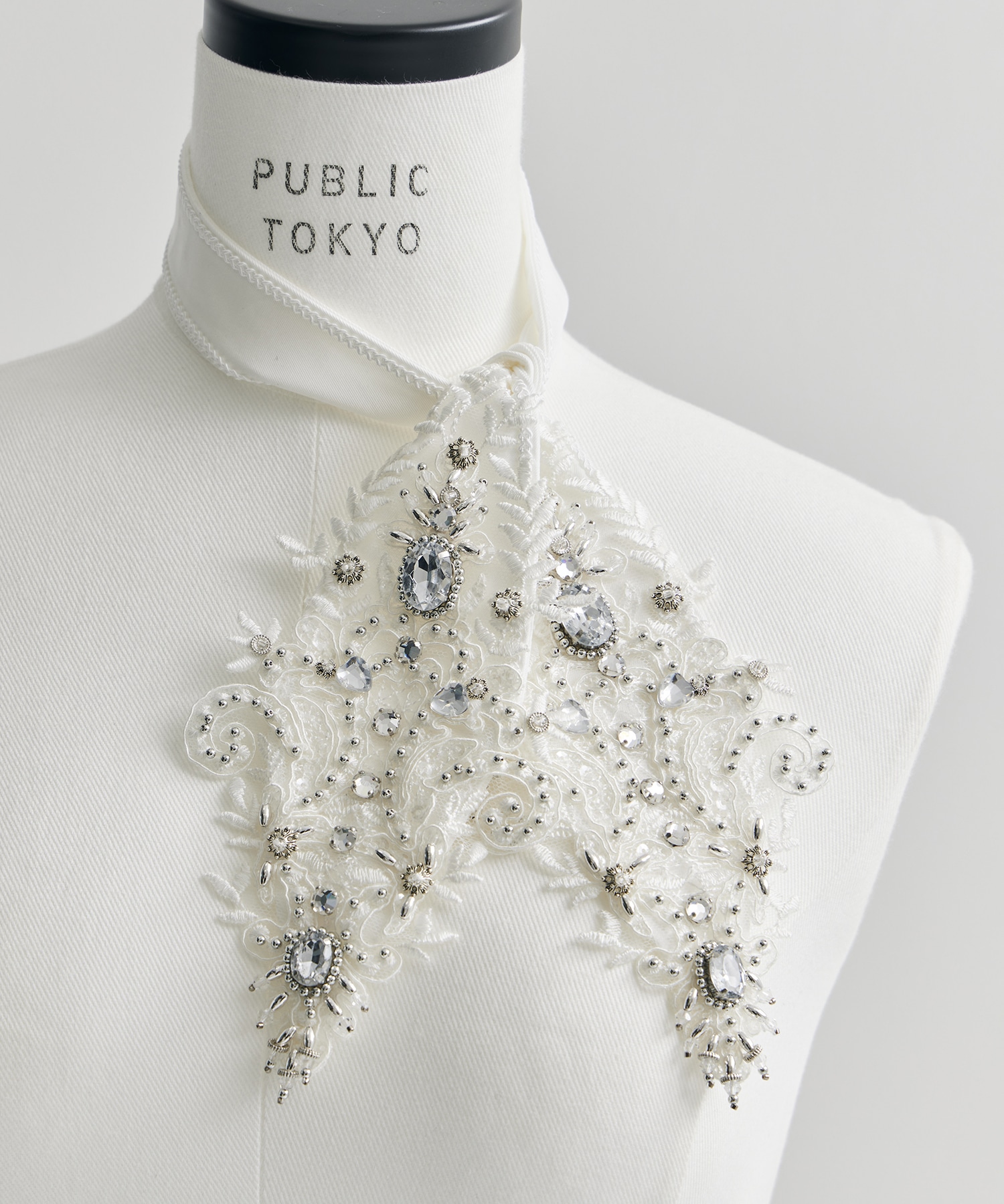 crystal bijou neckchief 