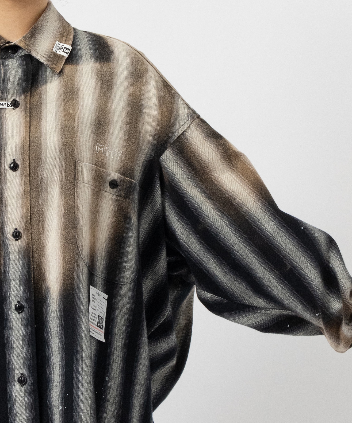 OMBRE STRIPE SHIRTS Maison MIHARA YASUHIRO