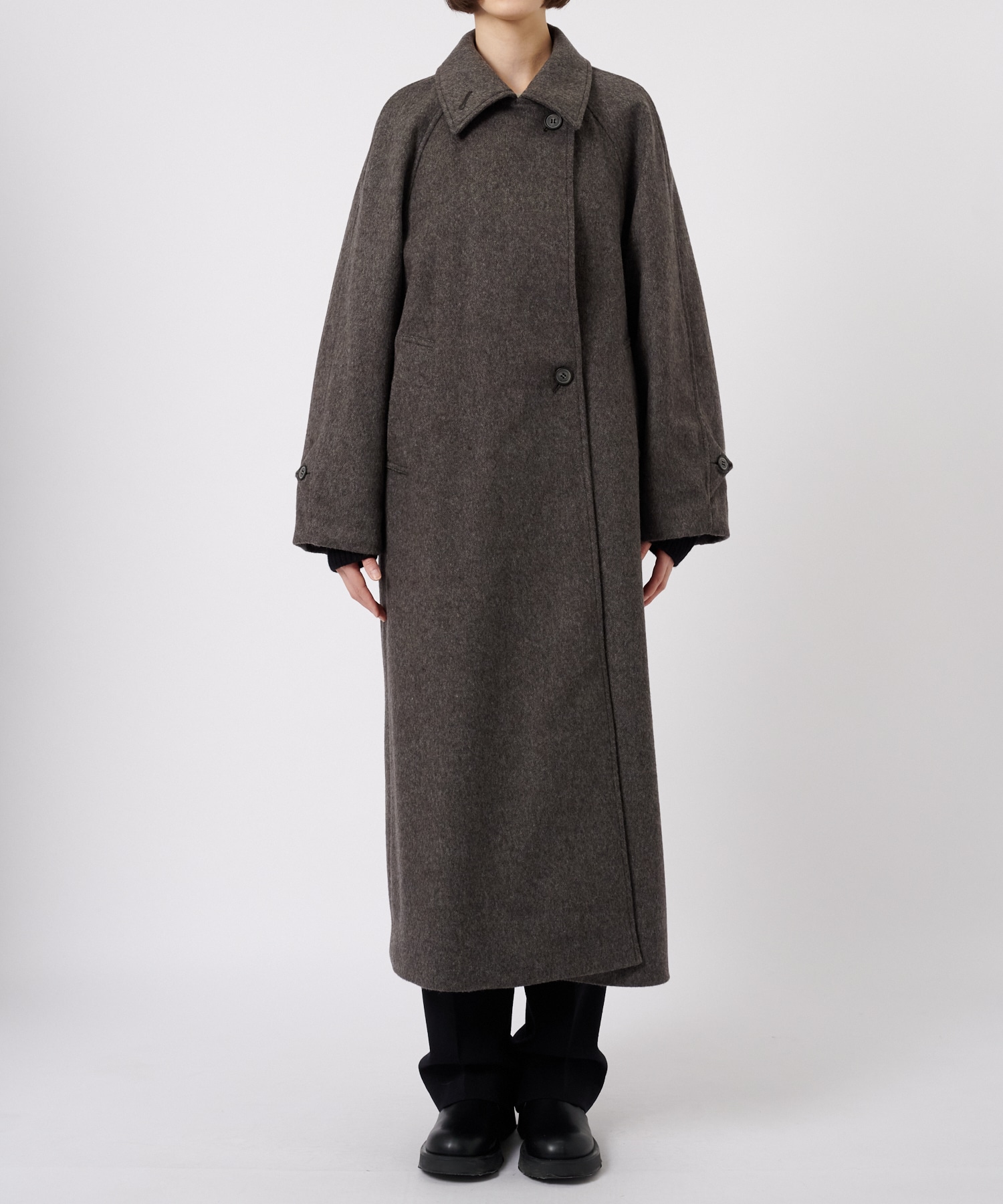 Stand Collar Wool Coat STUDIOUS