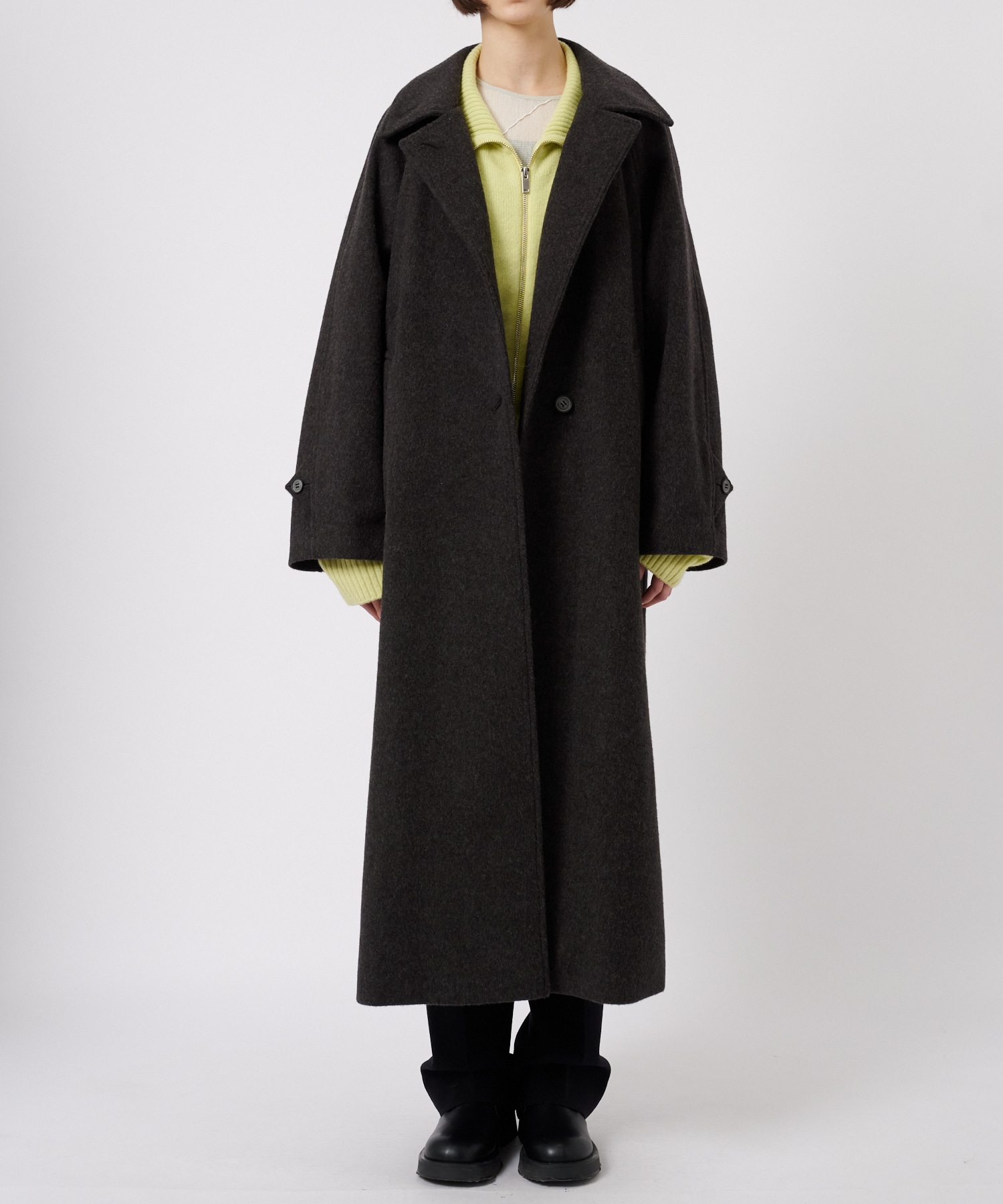 Stand Collar Wool Coat STUDIOUS