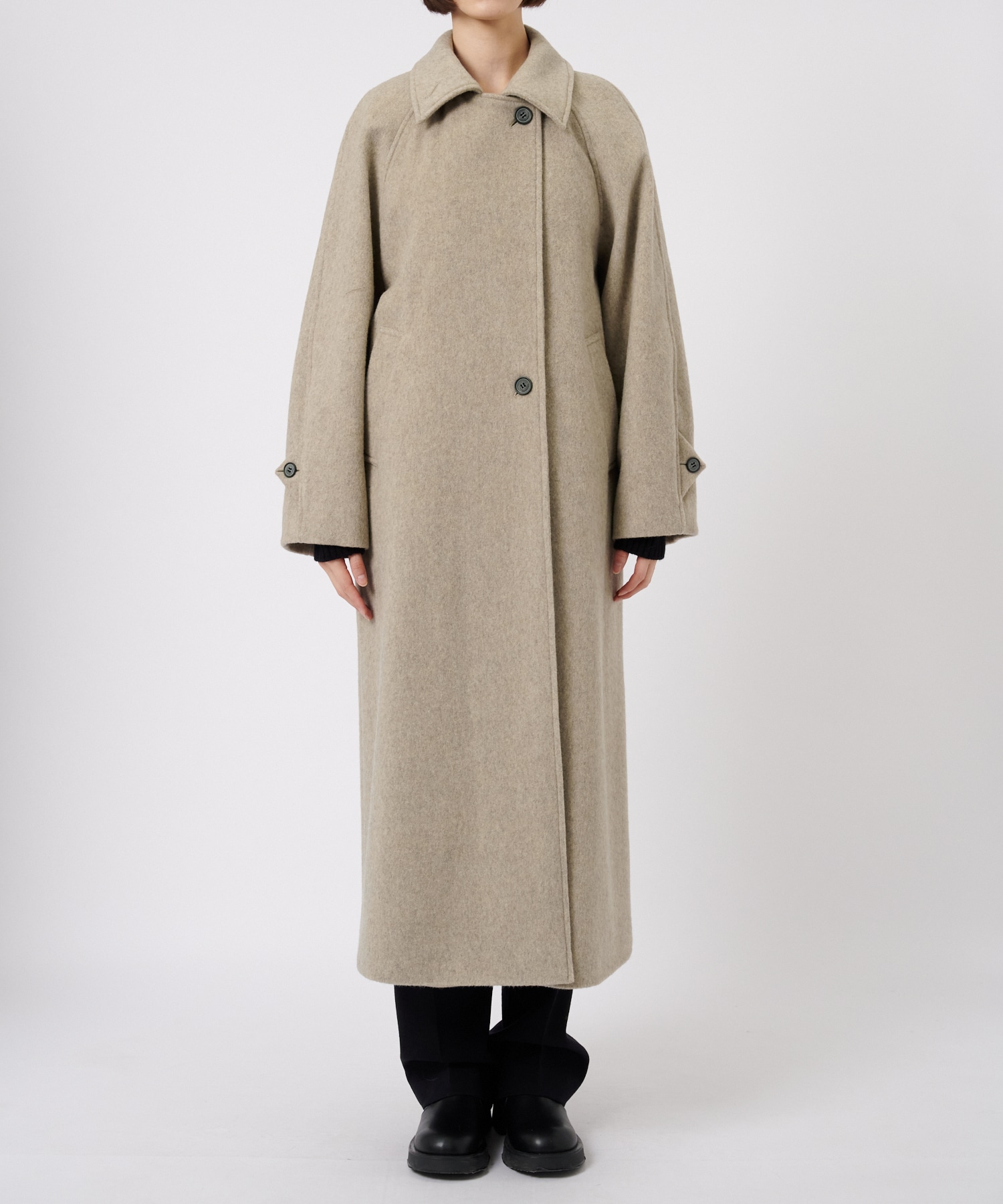 Stand Collar Wool Coat STUDIOUS