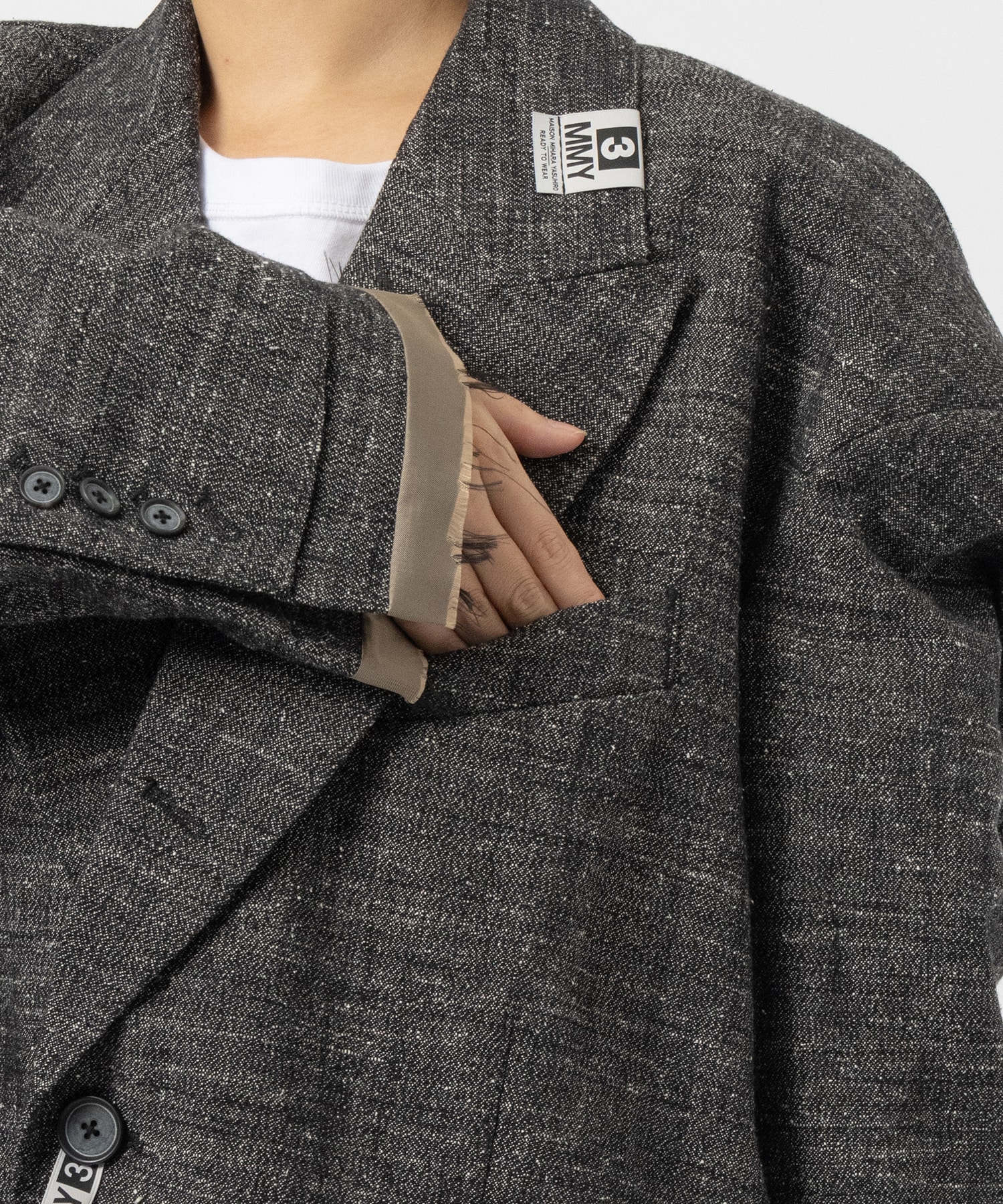 SLUB NEP TWEED JACKET Maison MIHARA YASUHIRO