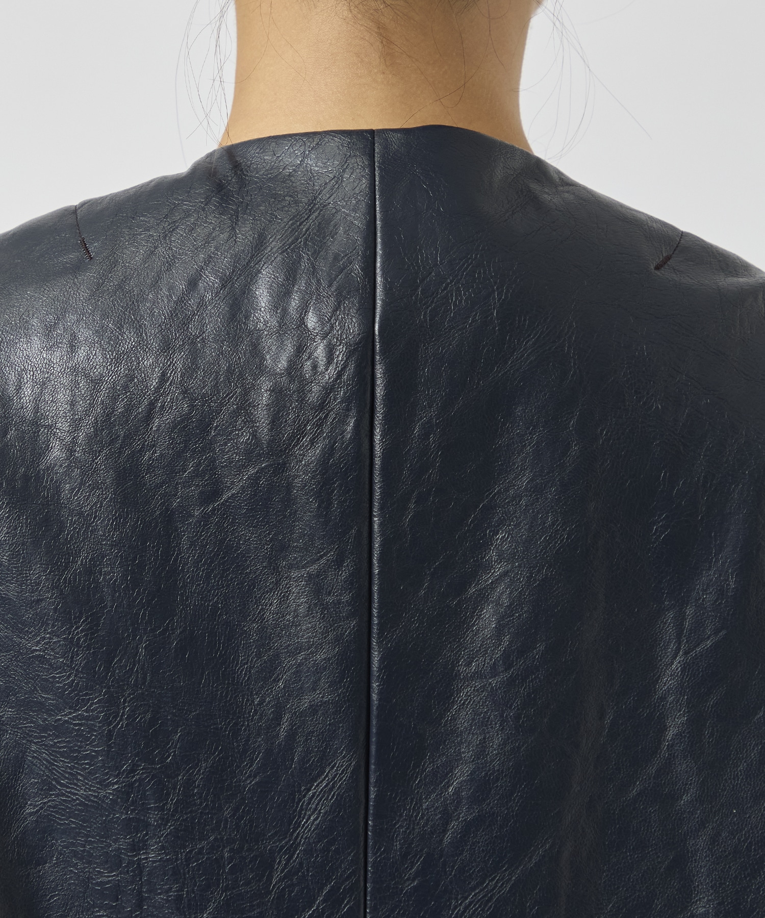 Mayamiki Faux Leather Jacket YOHEI OHNO