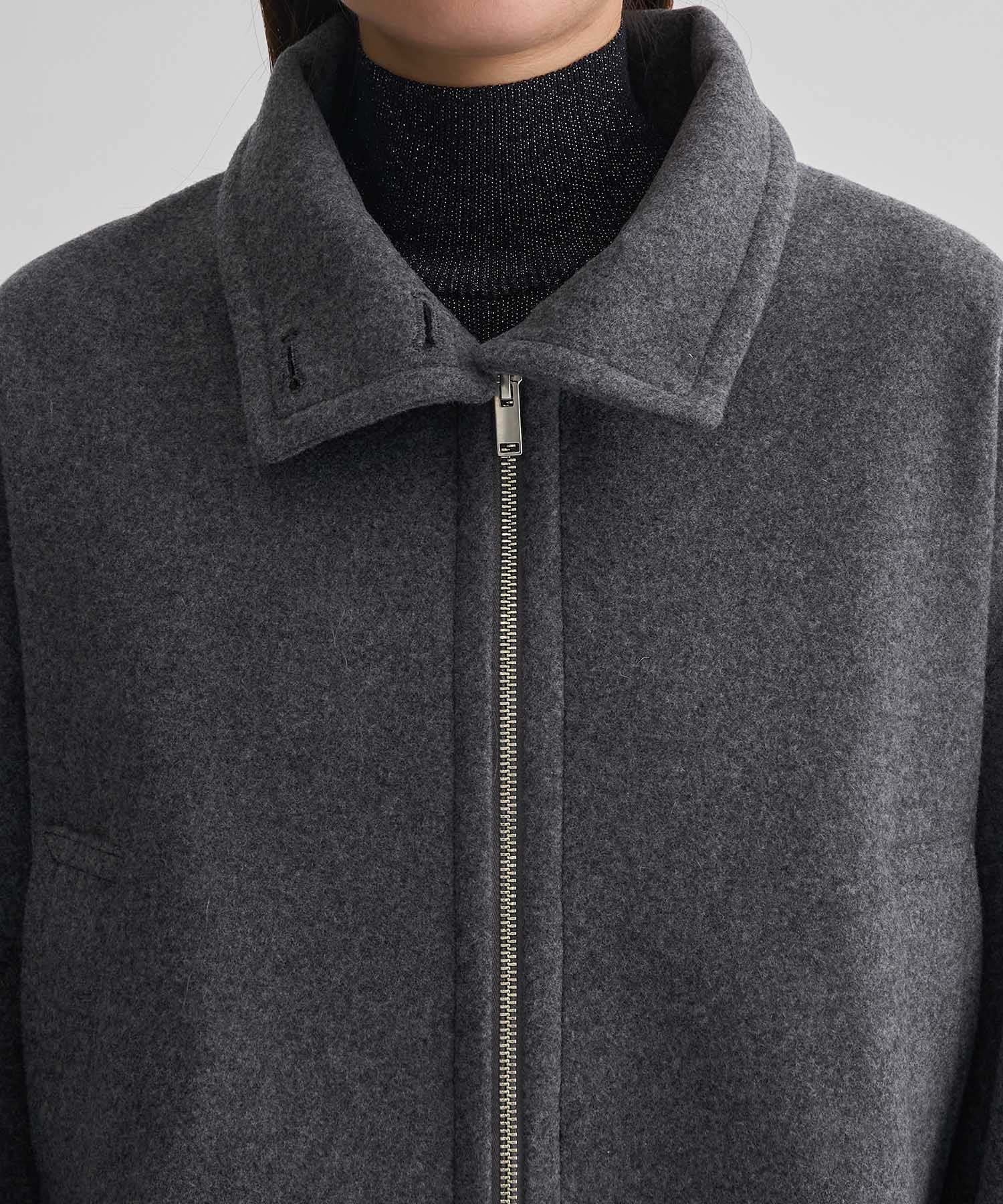 Stand Collar Wool Blouson STUDIOUS