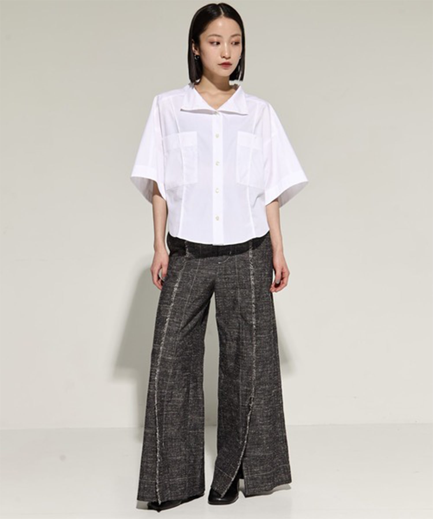2way Collar Cotton Shirt STUDIOUS
