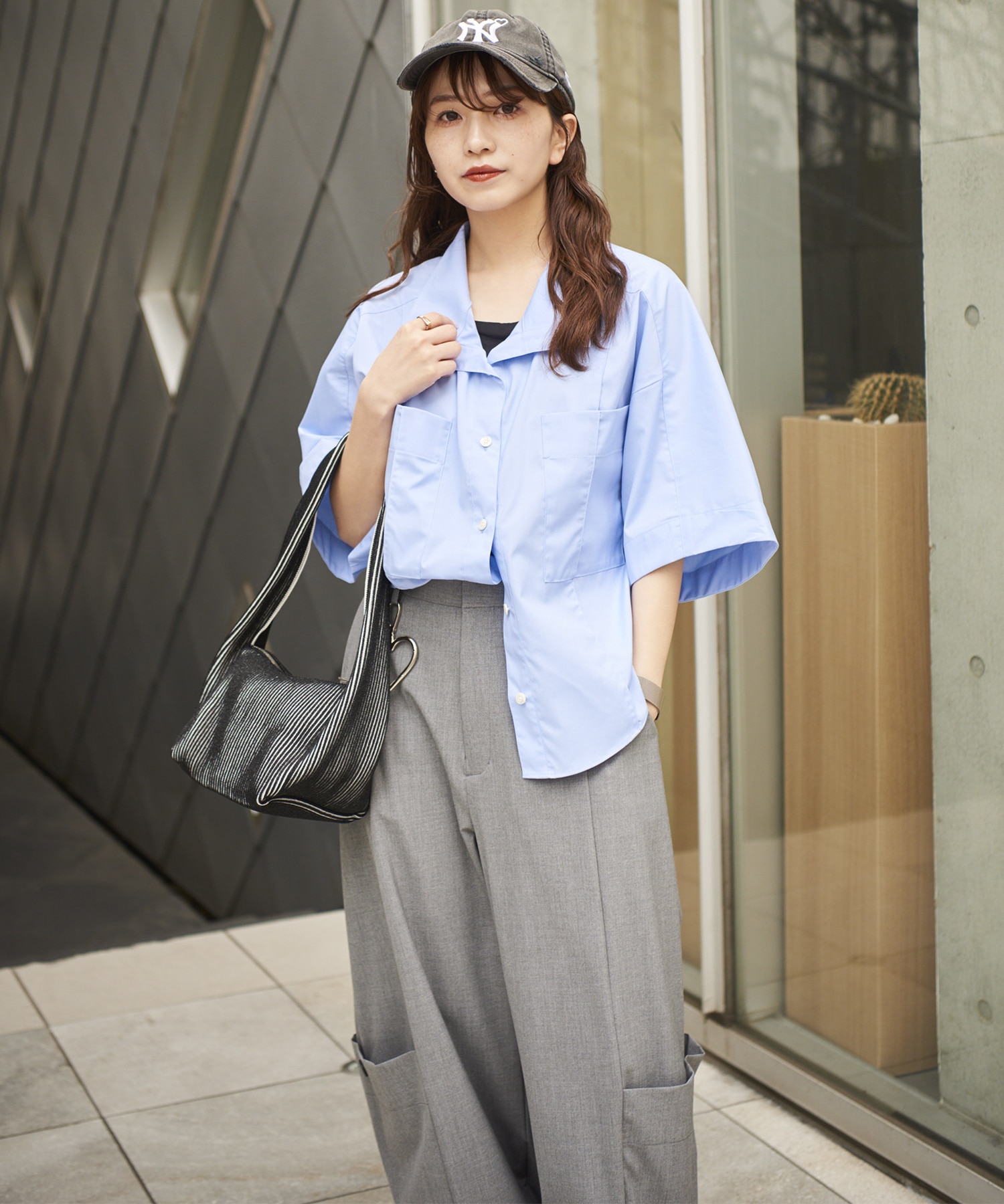 2way Collar Cotton Shirt STUDIOUS