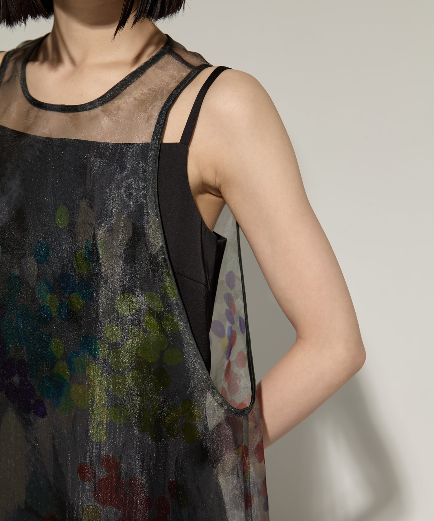 STAMP ART LAYERED DRESS AMERI