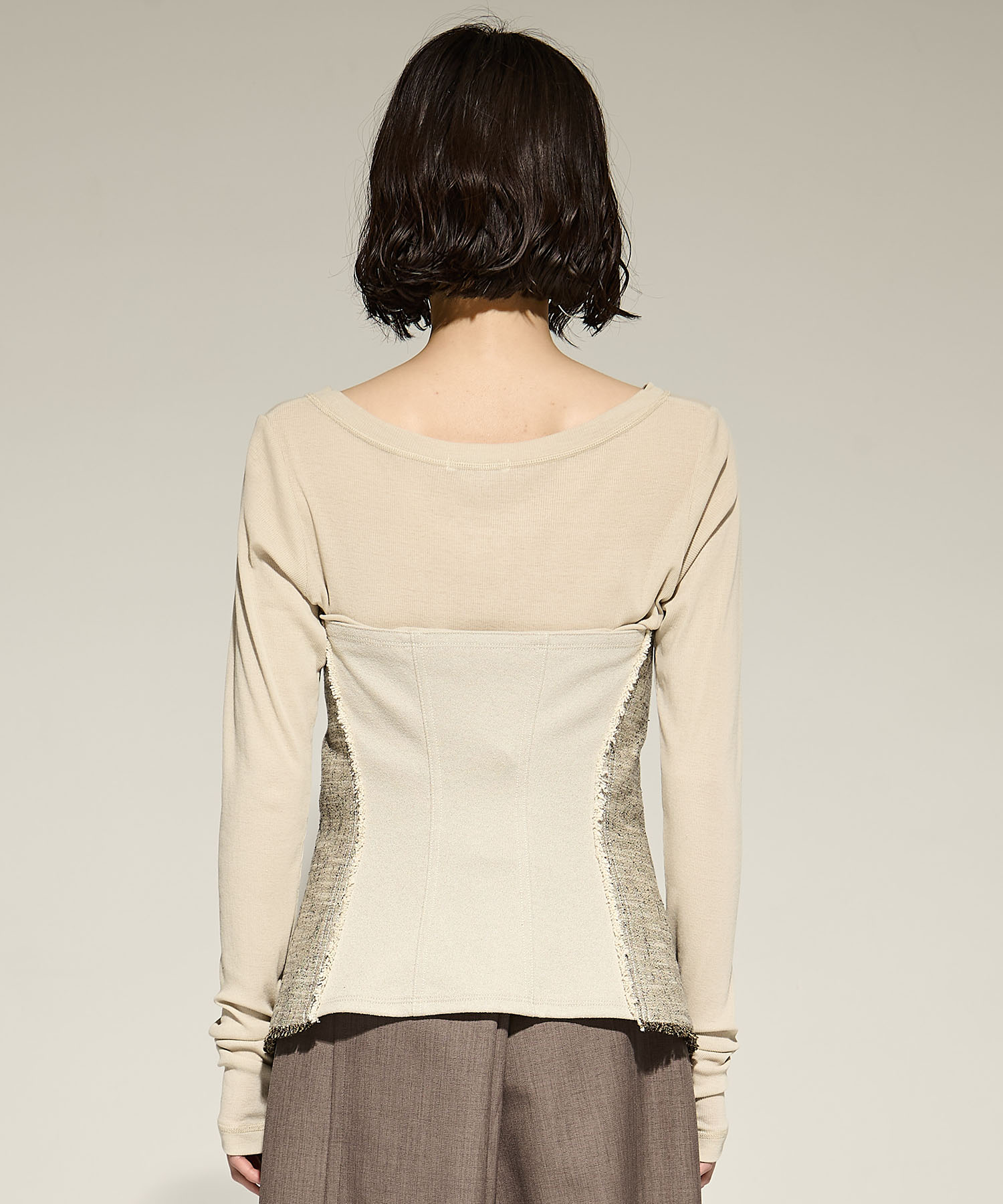 Silk Nep Bustier Combi Top STUDIOUS