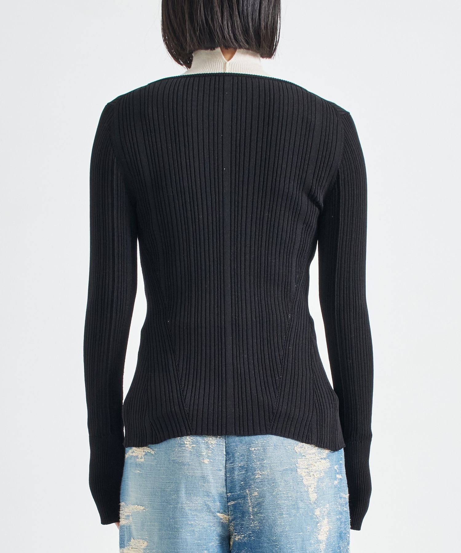 Ribbon Front Knit Cardigan STUDIOUS