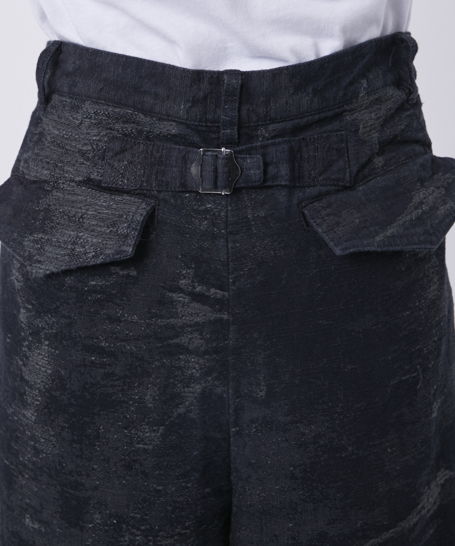 DENIM WIDE SLACKS TAAKK