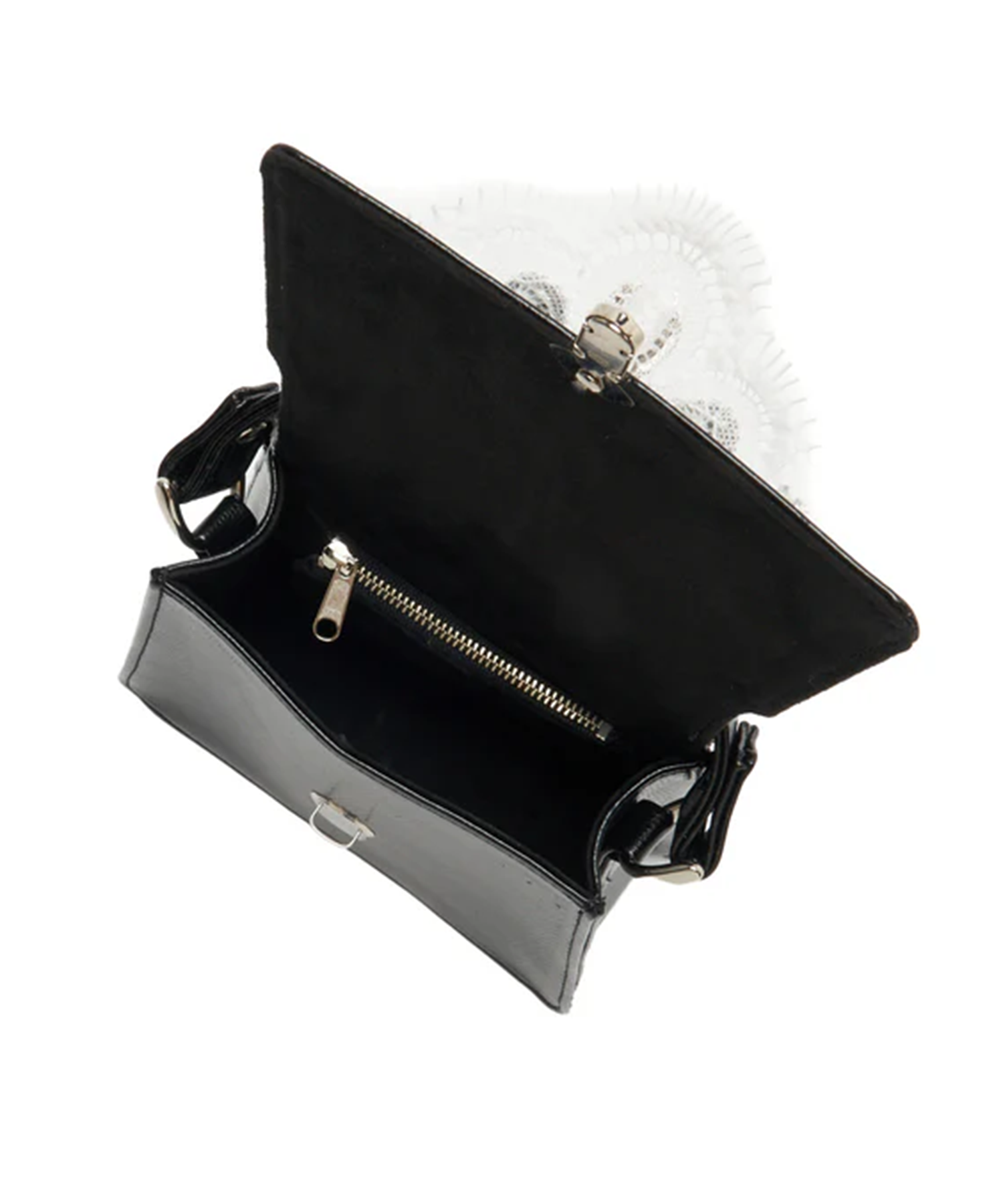 white lace crocodile mini bag tanakadaisuke