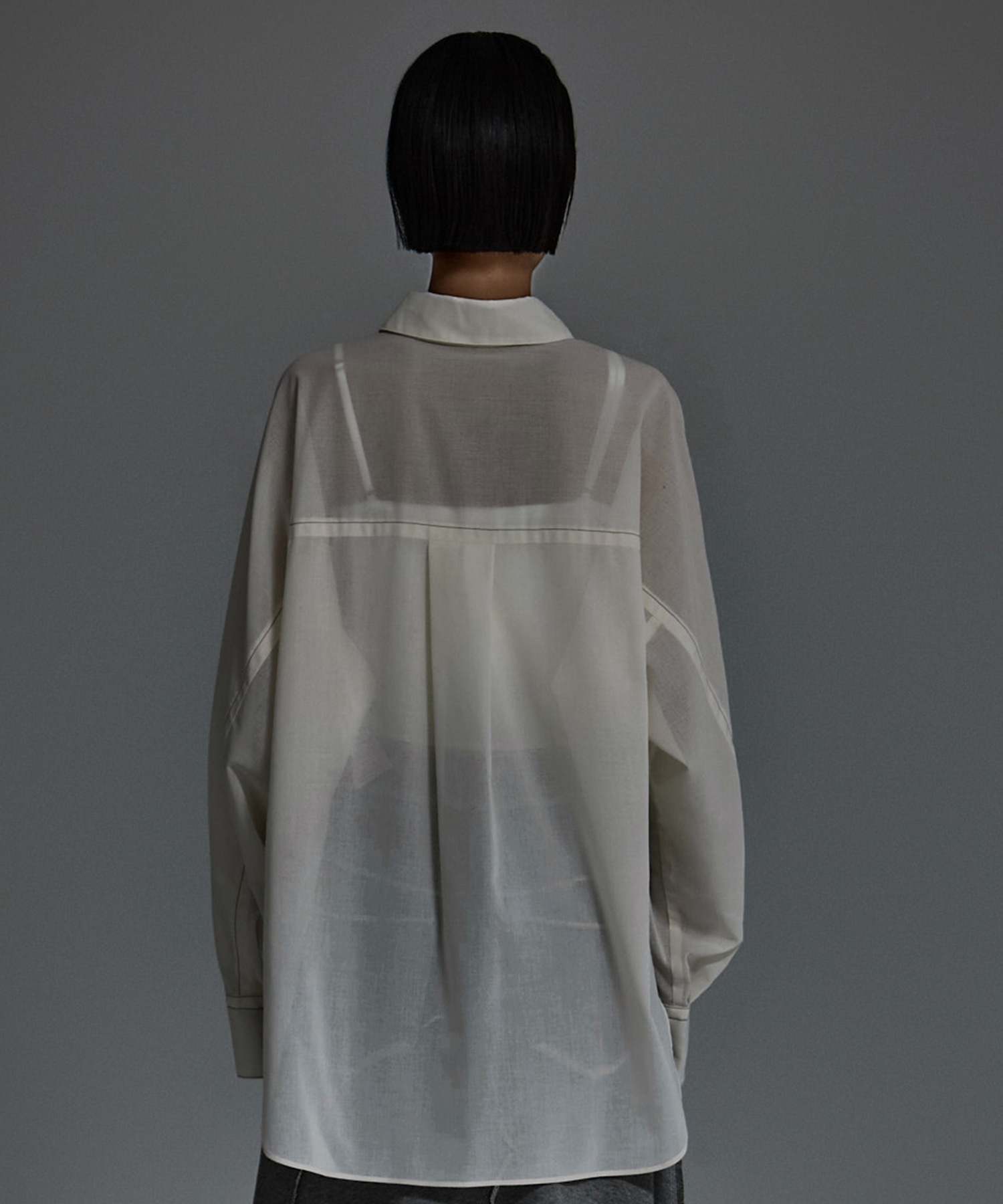 Stetched Sheer Shirt STUDIOUS