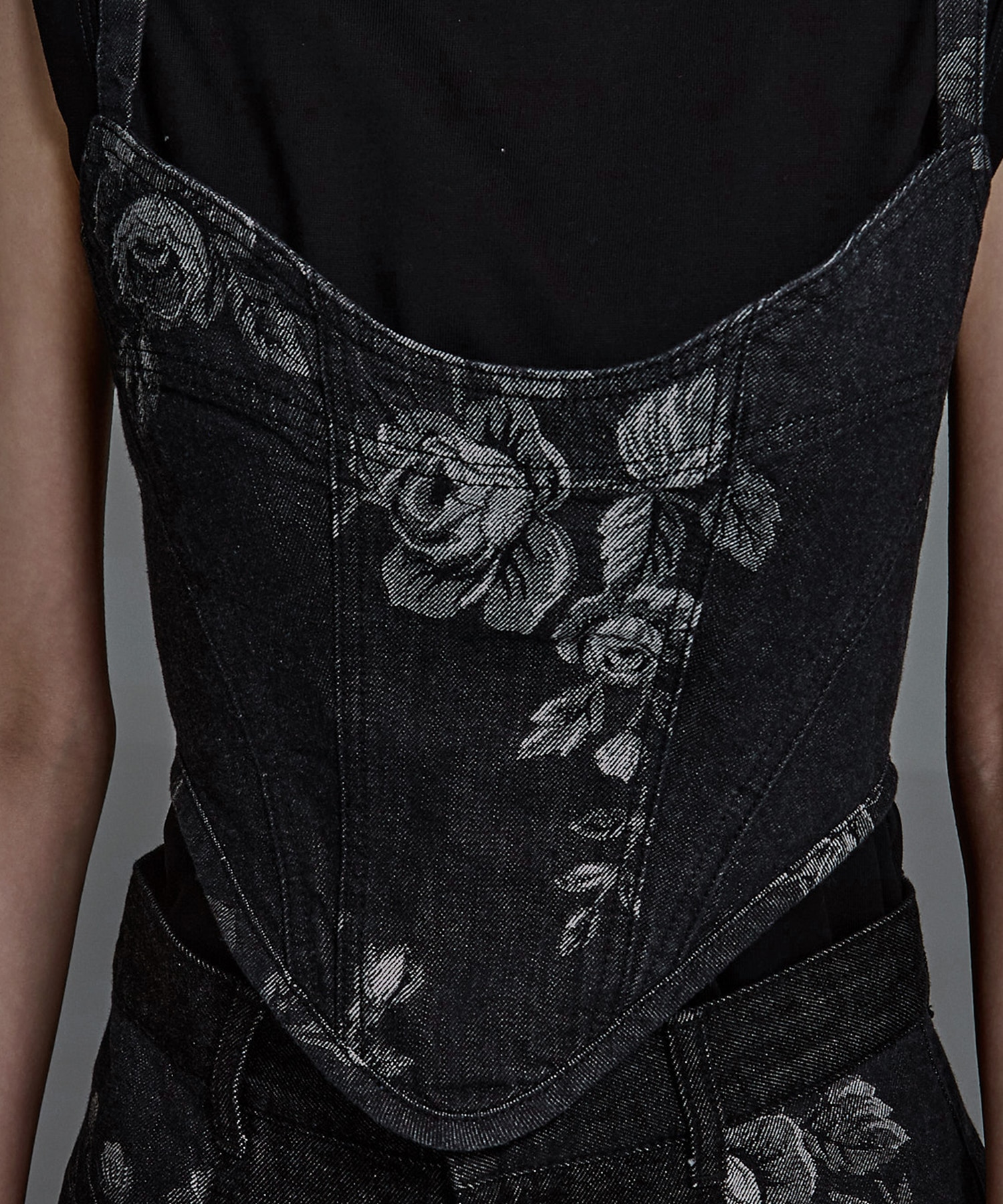 別注 ROSE DENIM BUSTIER FETICO