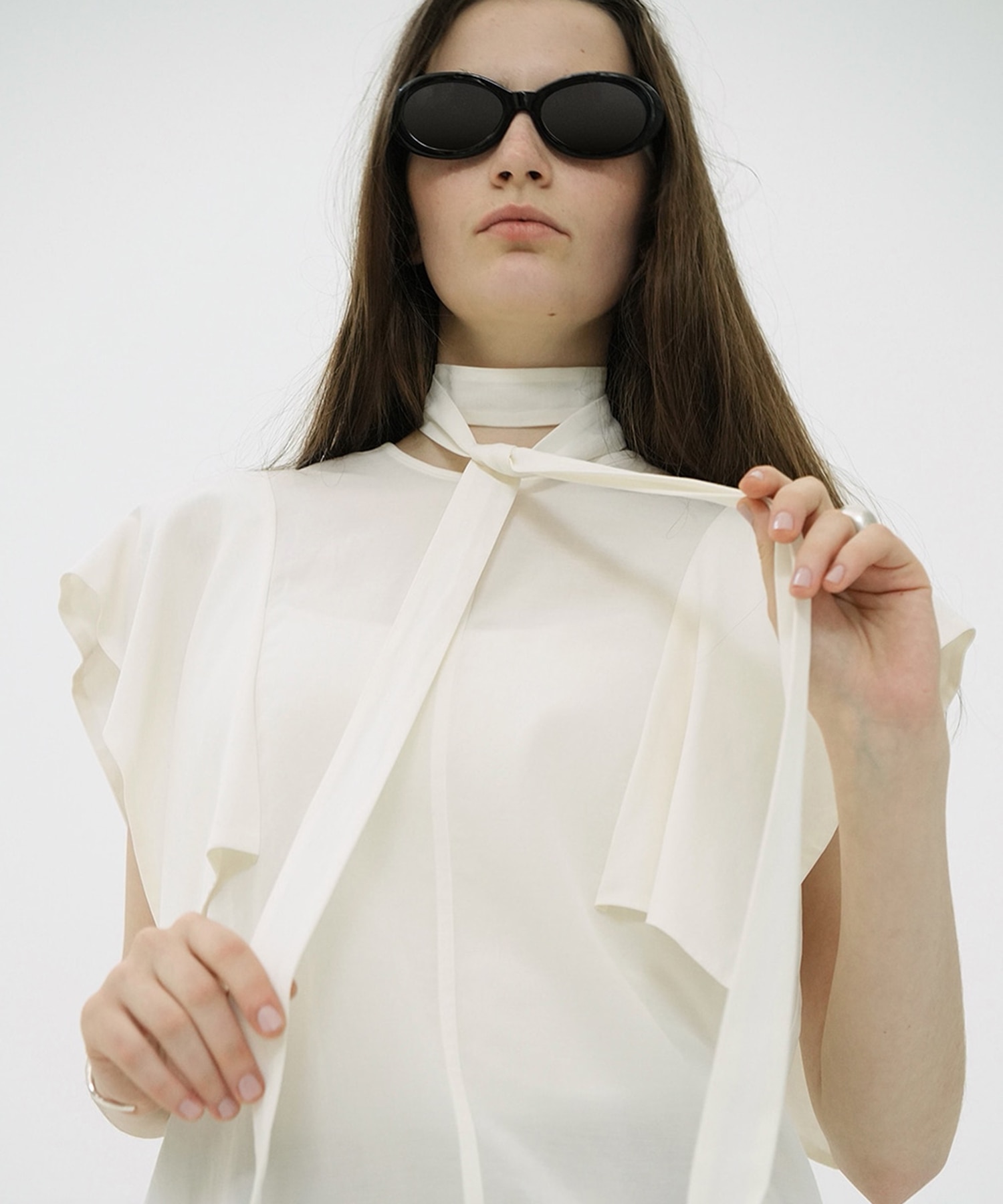 SQUARE SLEEVE BLOUSE CLANE