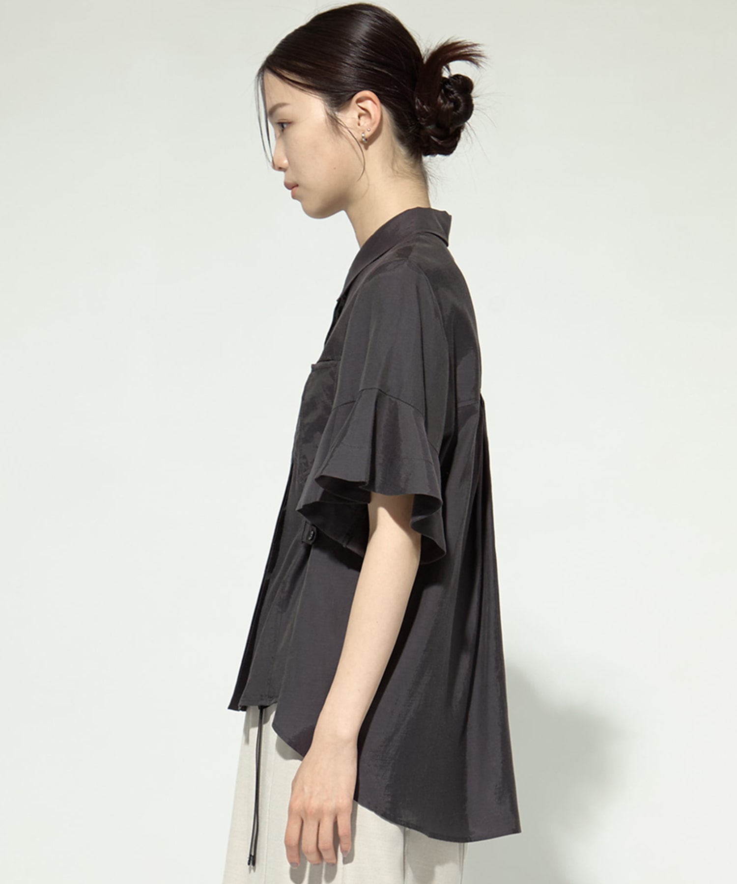 Hem Flare 2way Blouse STUDIOUS