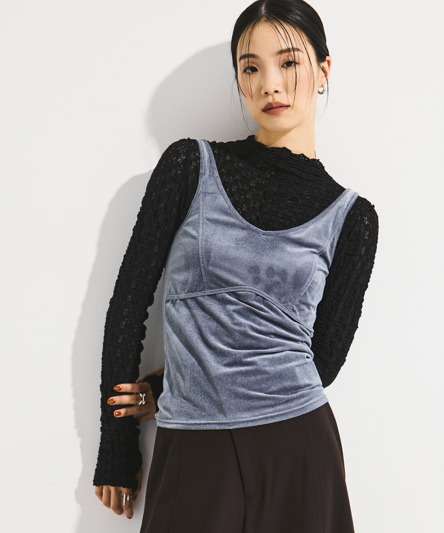 Stretch Lace Skin Top STUDIOUS